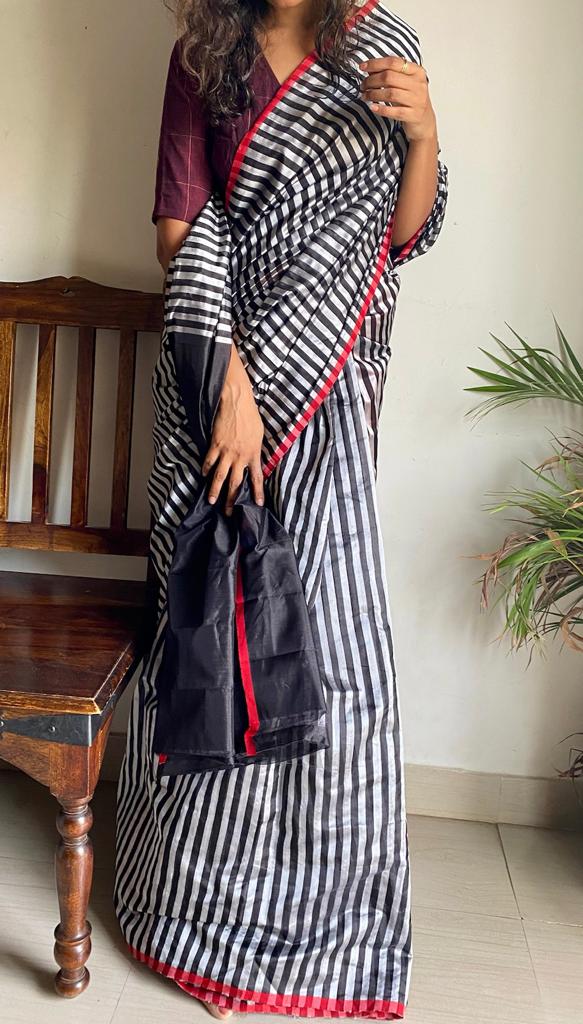 Handloom Chanderi Pattu Silk Saree