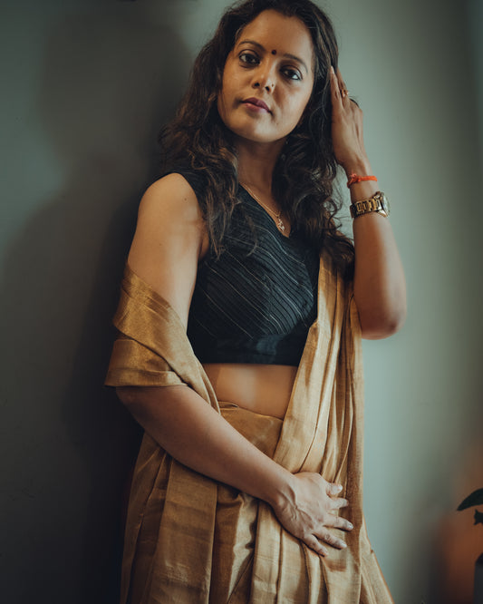 Tissue Chanderi Silk Saree