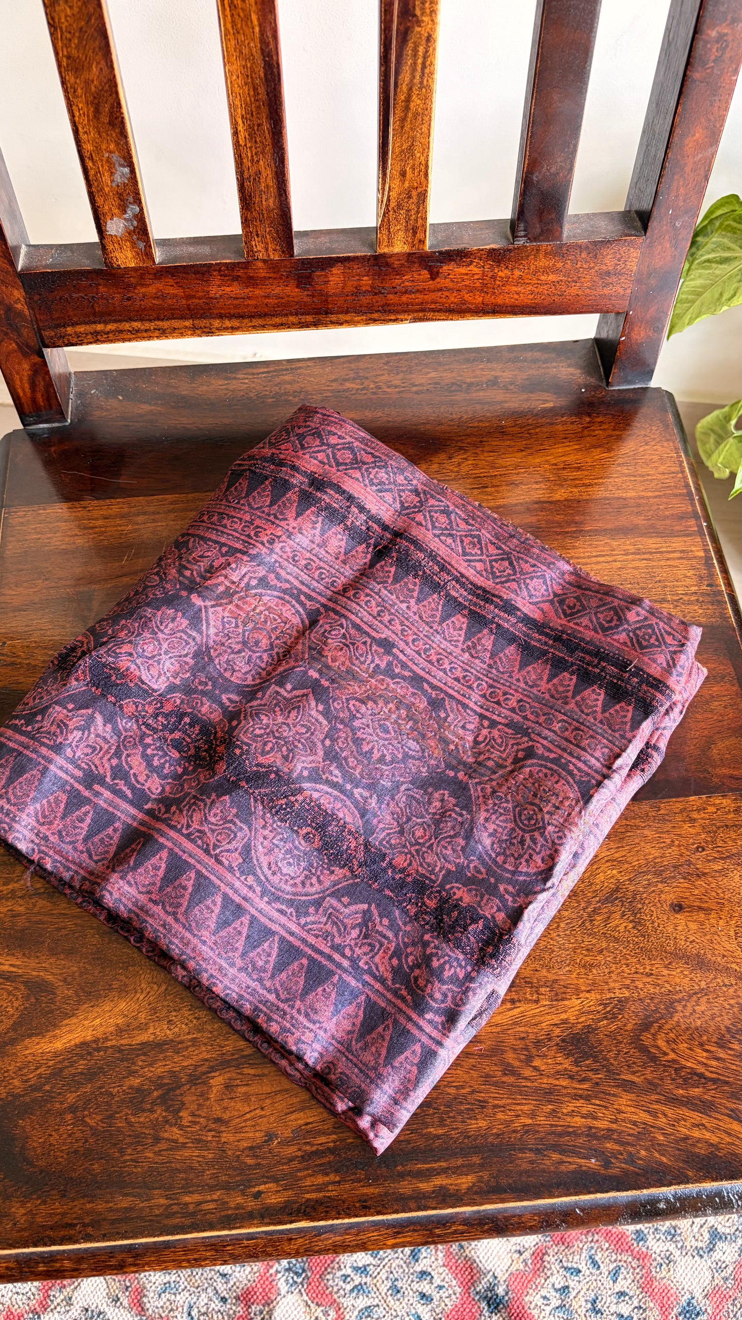Ajrakh Tussar Silk