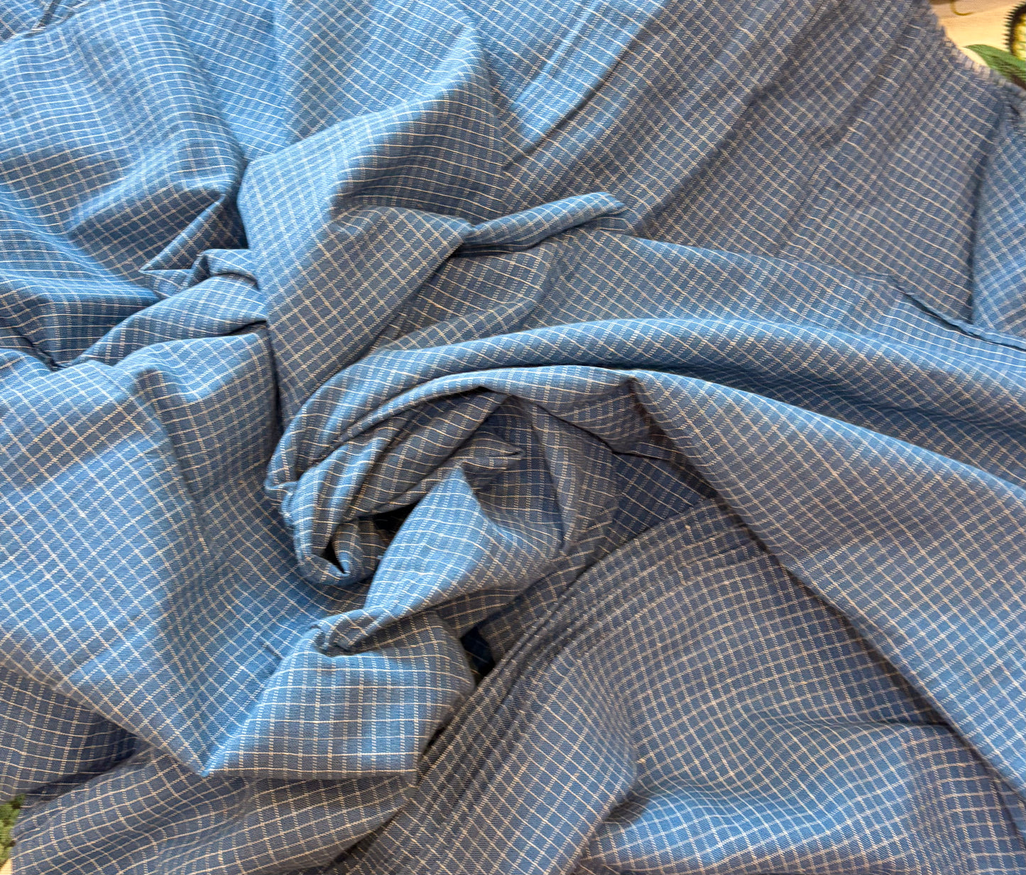 BHUJODI KALA COTTON ORGANIC FABRIC (CORD-SET)-Navy Blue