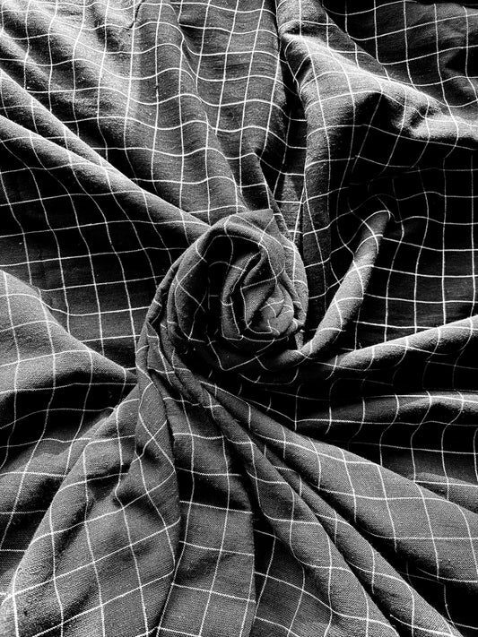 BHUJODI KALA COTTON ORGANIC FABRIC (CORD-SET)-Black