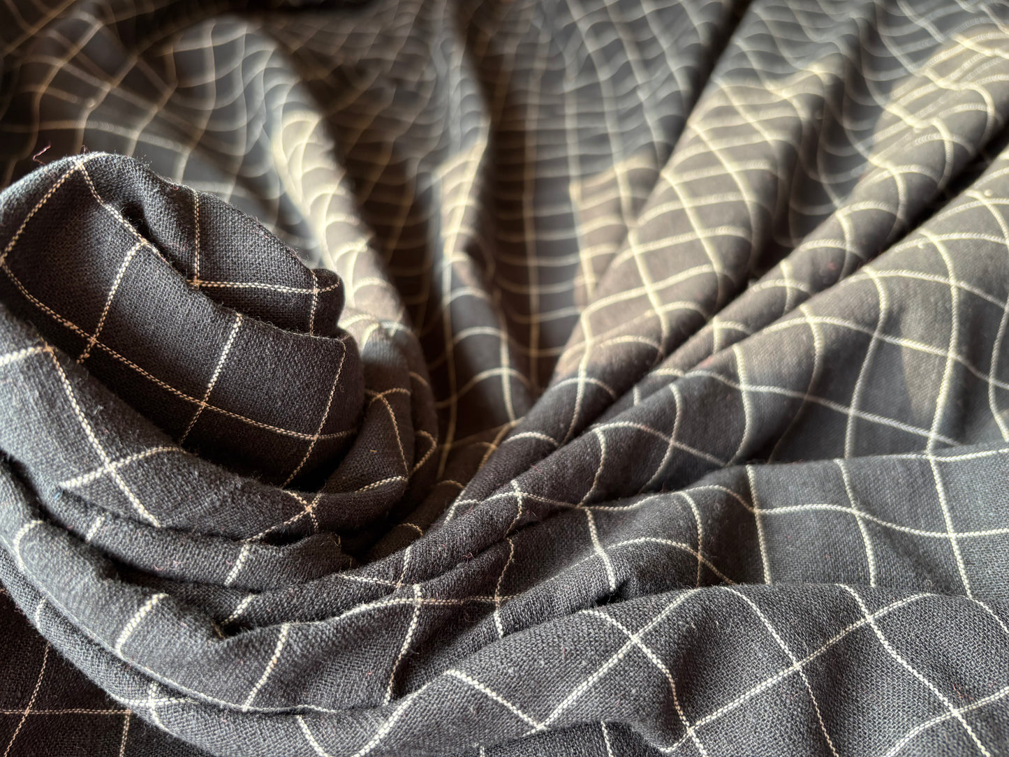 BHUJODI KALA COTTON ORGANIC FABRIC (CORD-SET)-Black