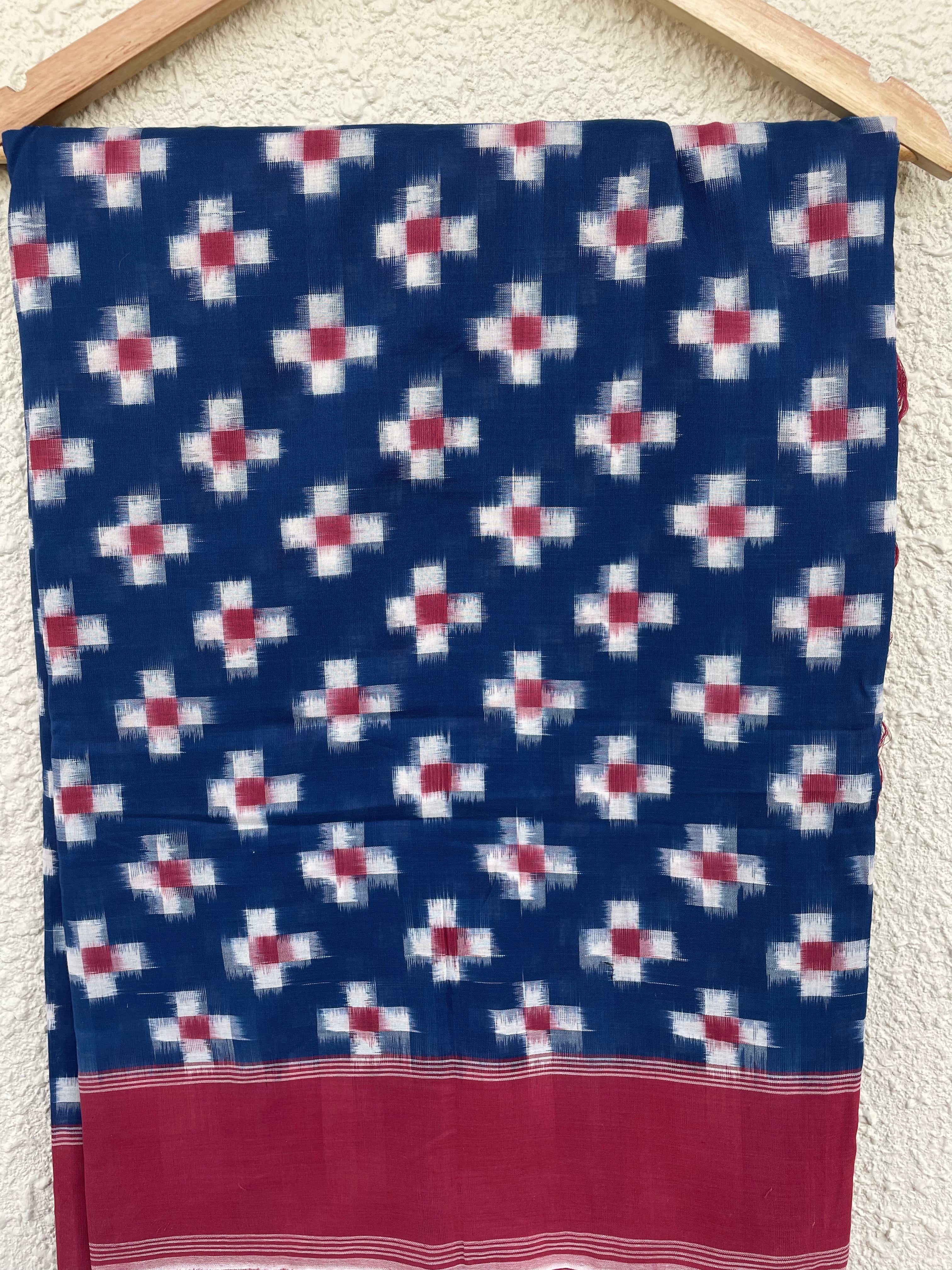 Double ikkat cotton clearance sarees online