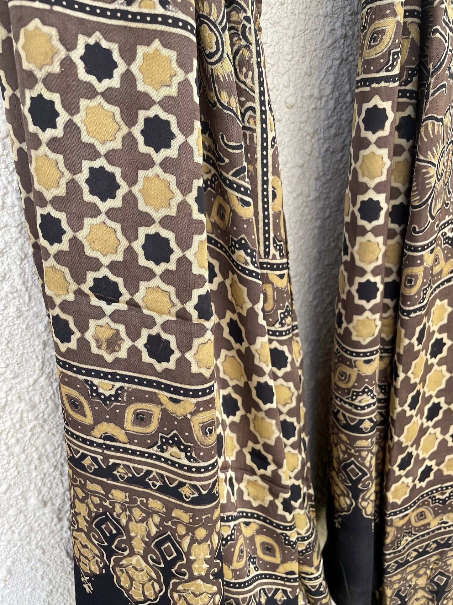 Ajrakh Printed Modal Silk Dupatta.
