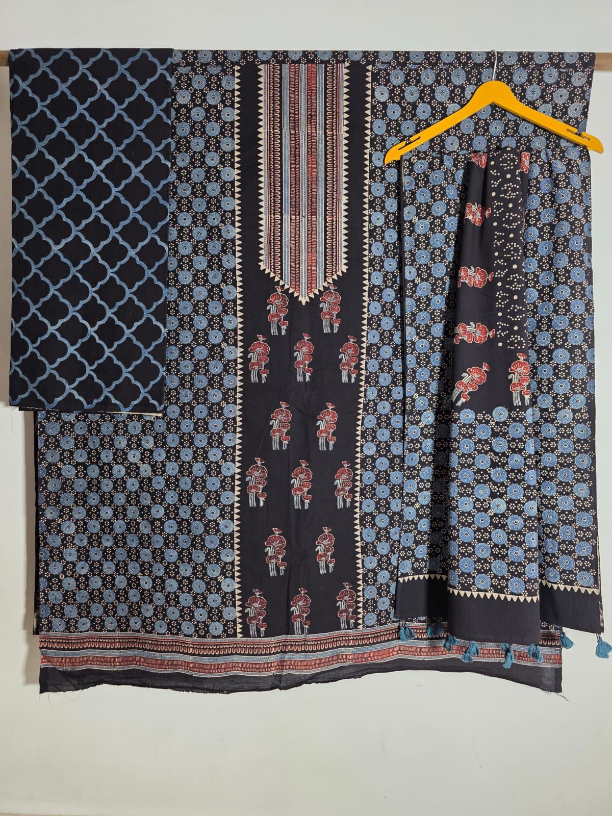 AJRAKH COTTON HANDBLOCK SUIT SET (3Piece)