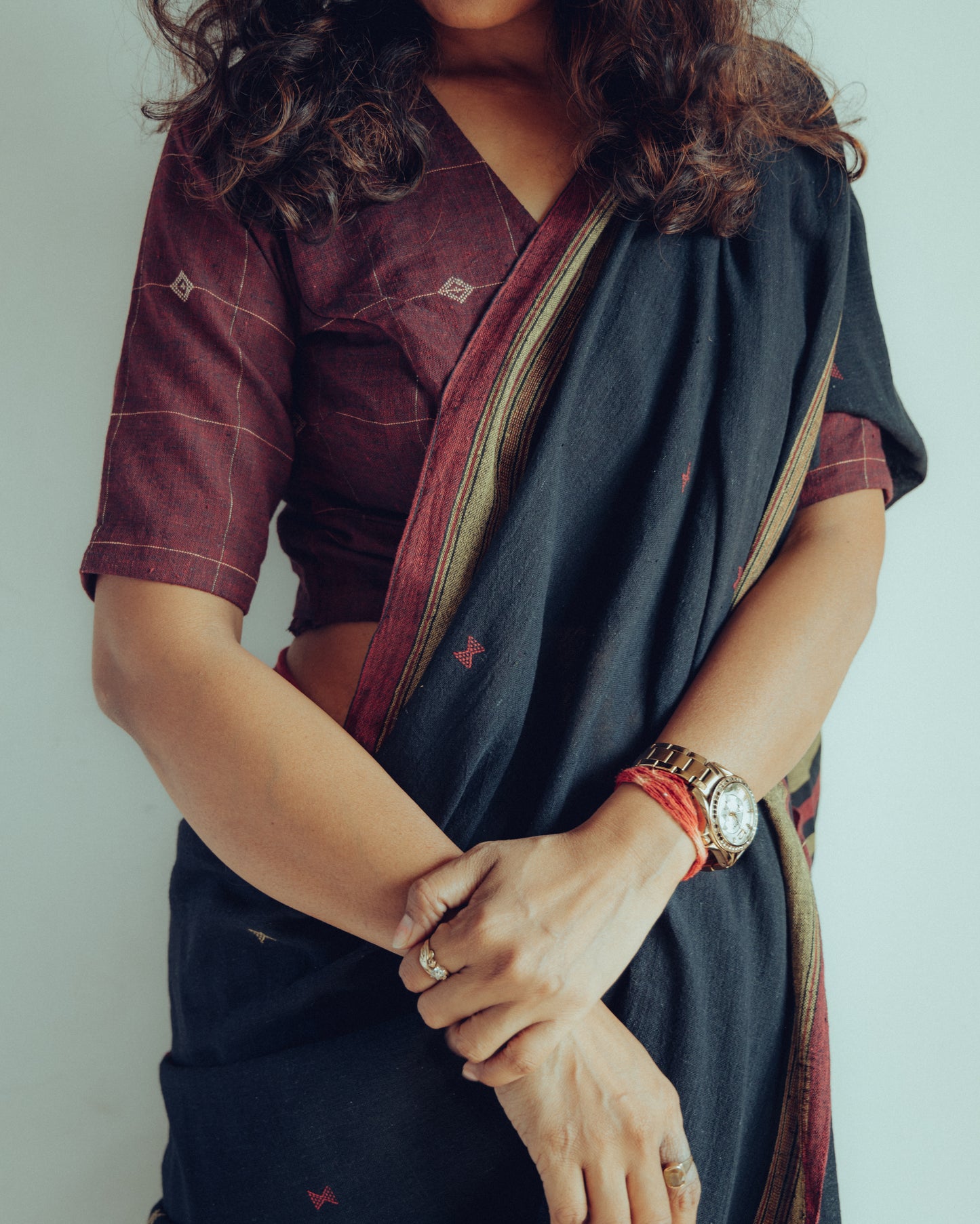 Bhujodi Kala Cotton Blouse (Maroon)