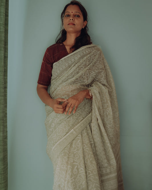 HANDLOOM KOTA-DORIA SAREE