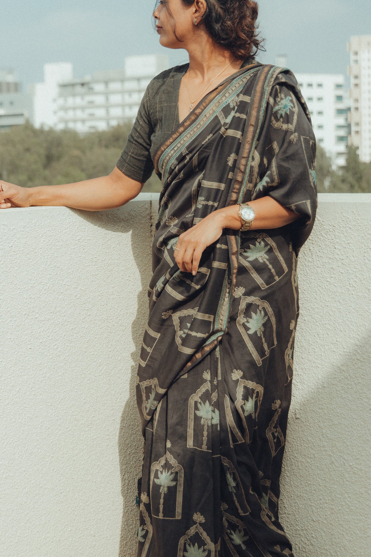 AJARKH CHANDERI SAREE