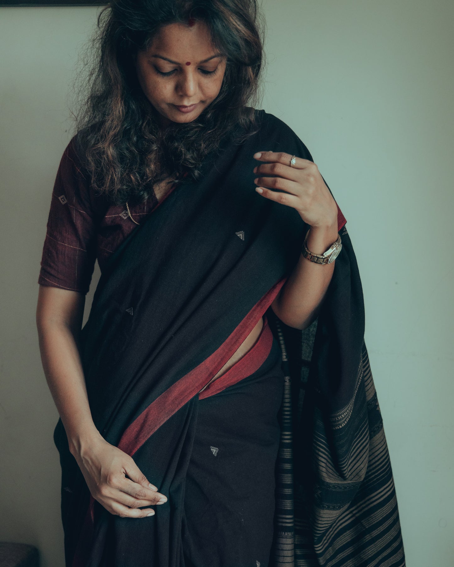 Organic Kala Cotton Saree & Blouse