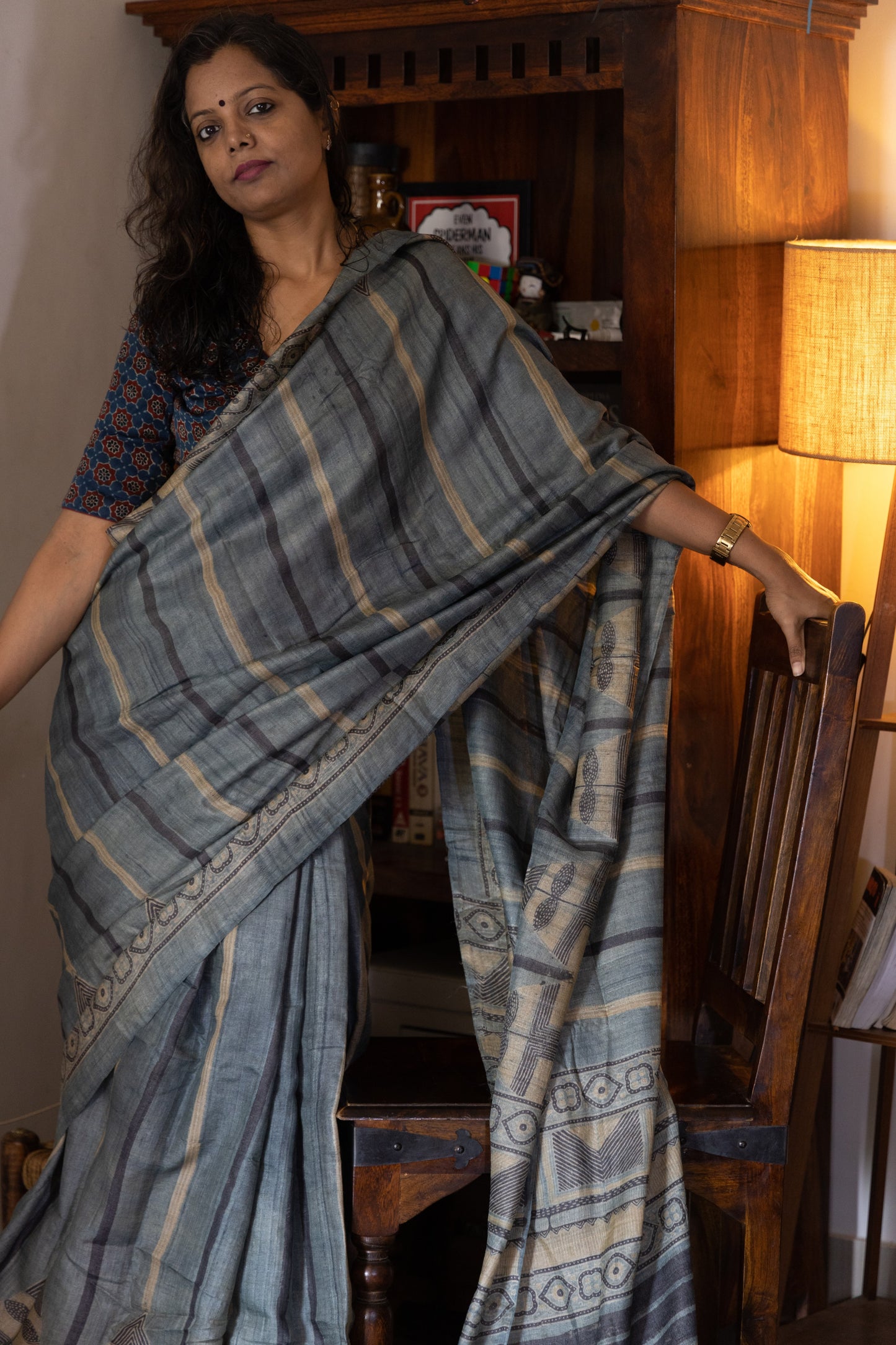 Tussar Silk  Saree (Flat Tussar)