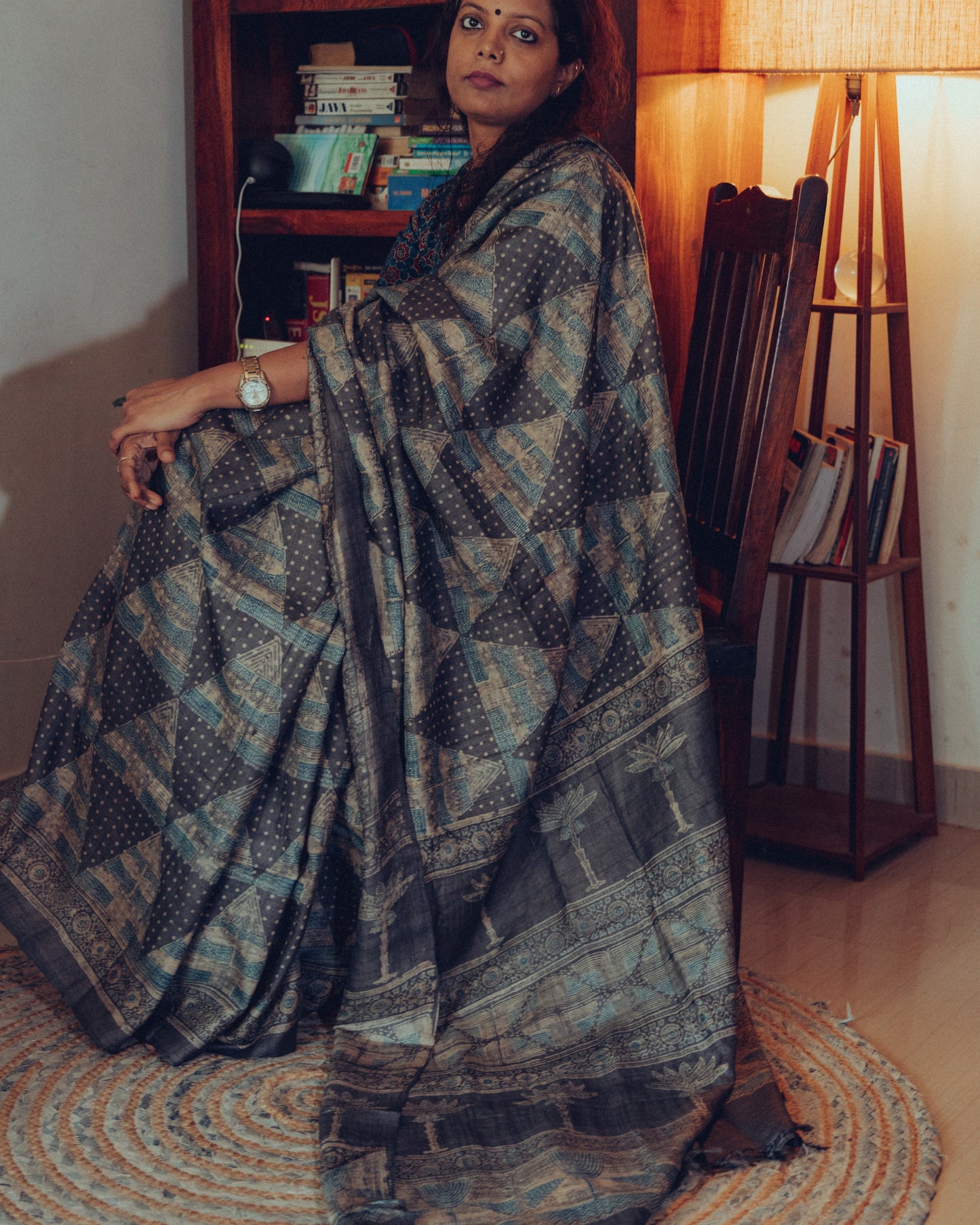 Tussar Silk  Saree (Flat Tussar)