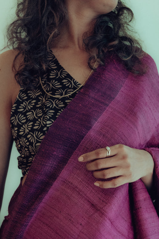 Handloom Tussar Silk Saree