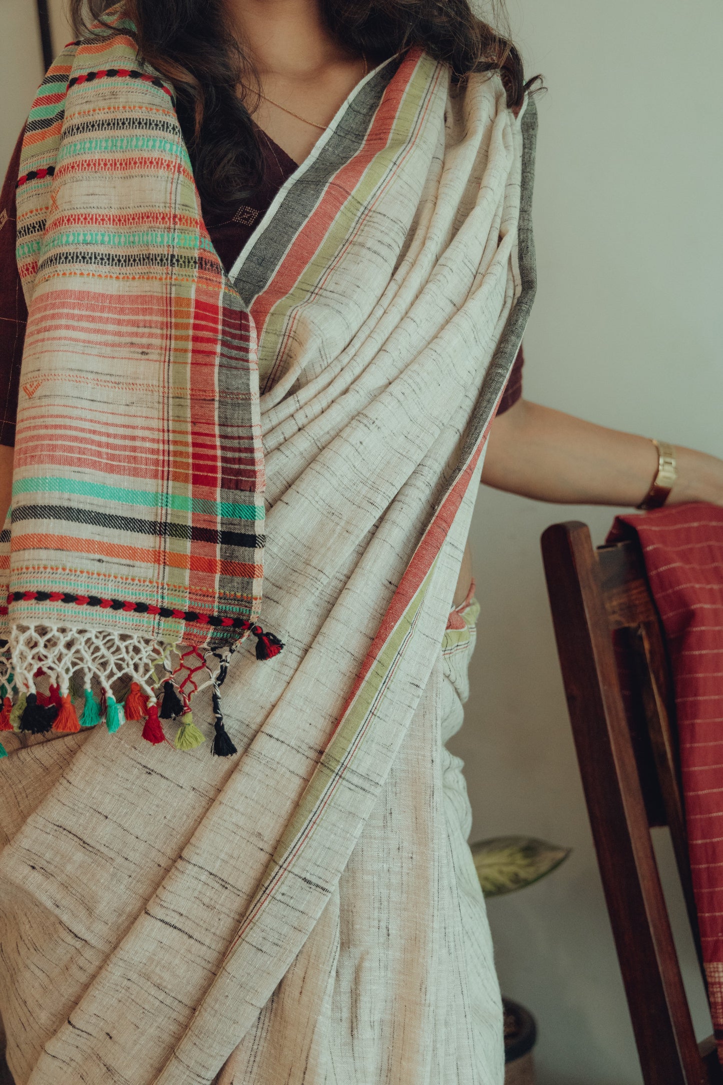 BHUJODI SAREE - TUSSAR SILK