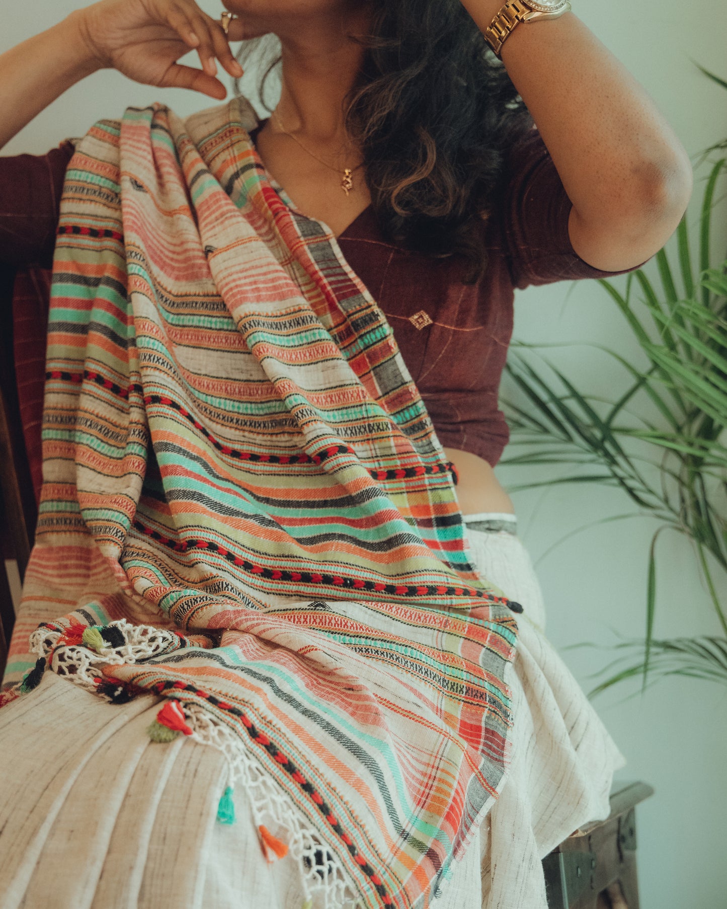 BHUJODI SAREE - TUSSAR SILK