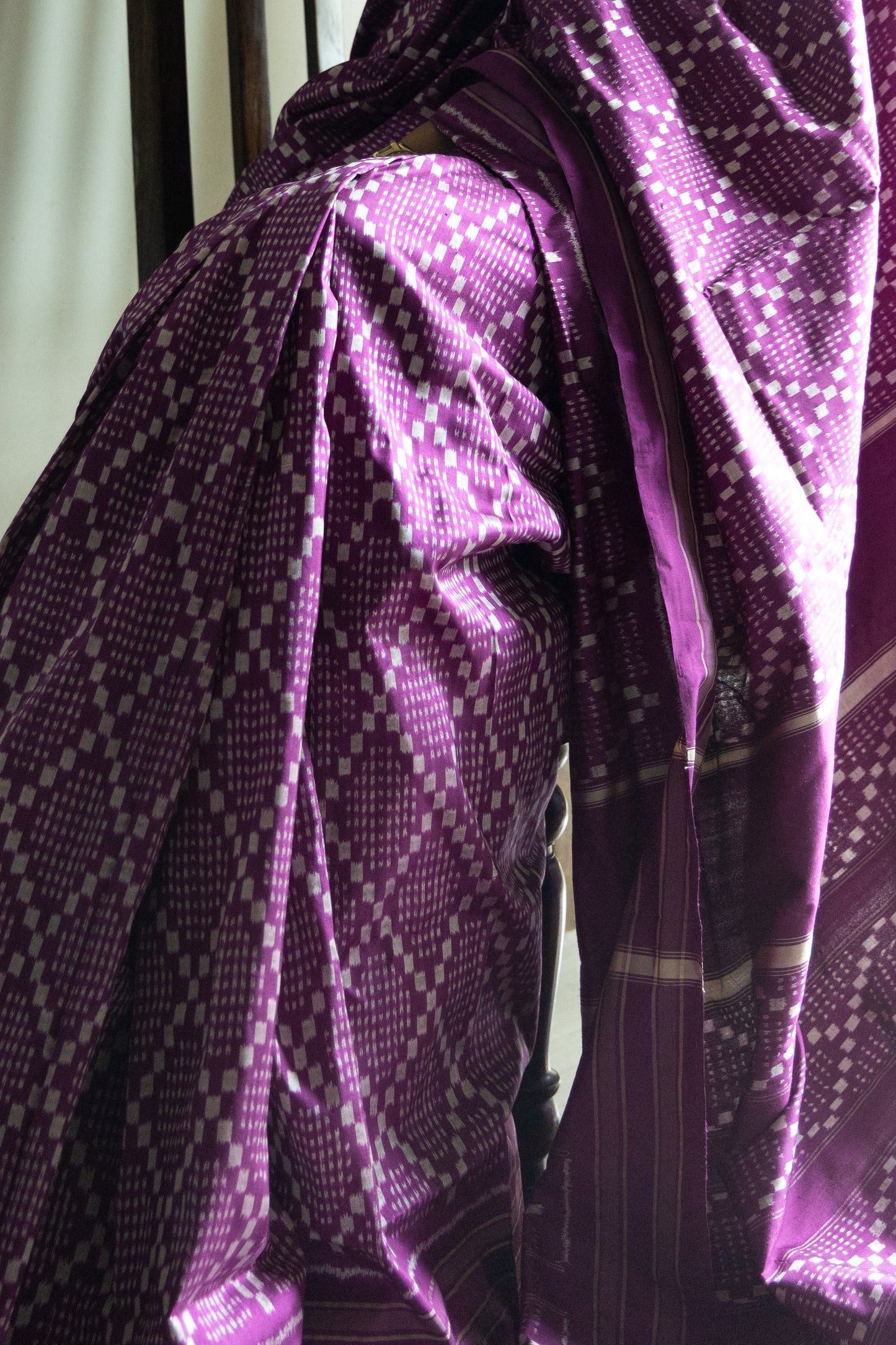 Mulberry Silk  Ikkat Saree
