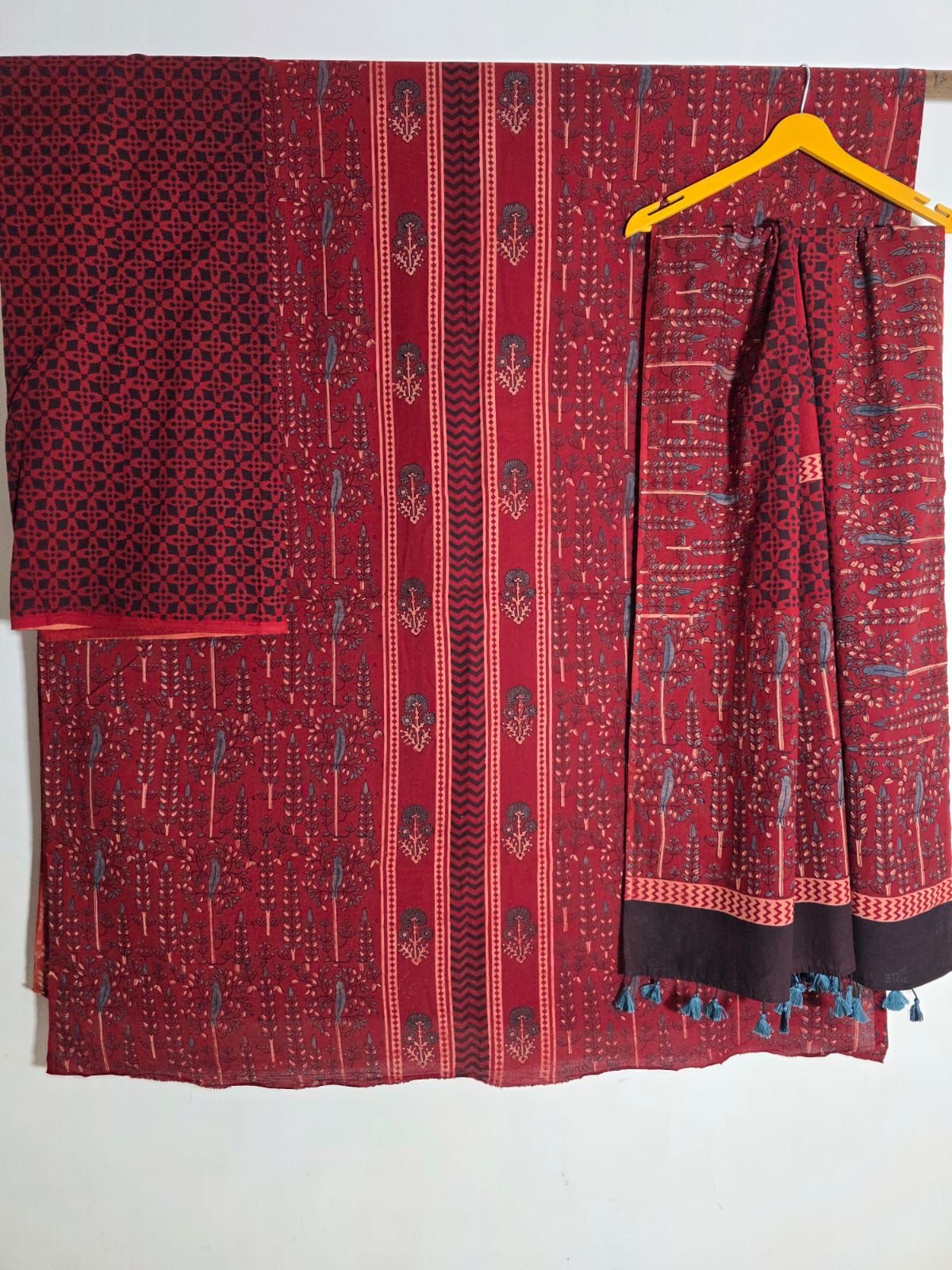 AJRAKH COTTON HANDBLOCK SUIT SET (3Piece)