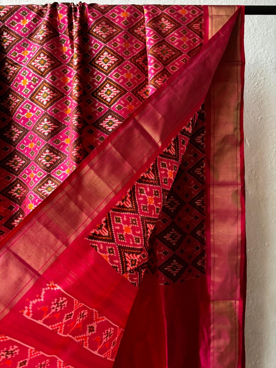 Silk Double Ikkat Saree