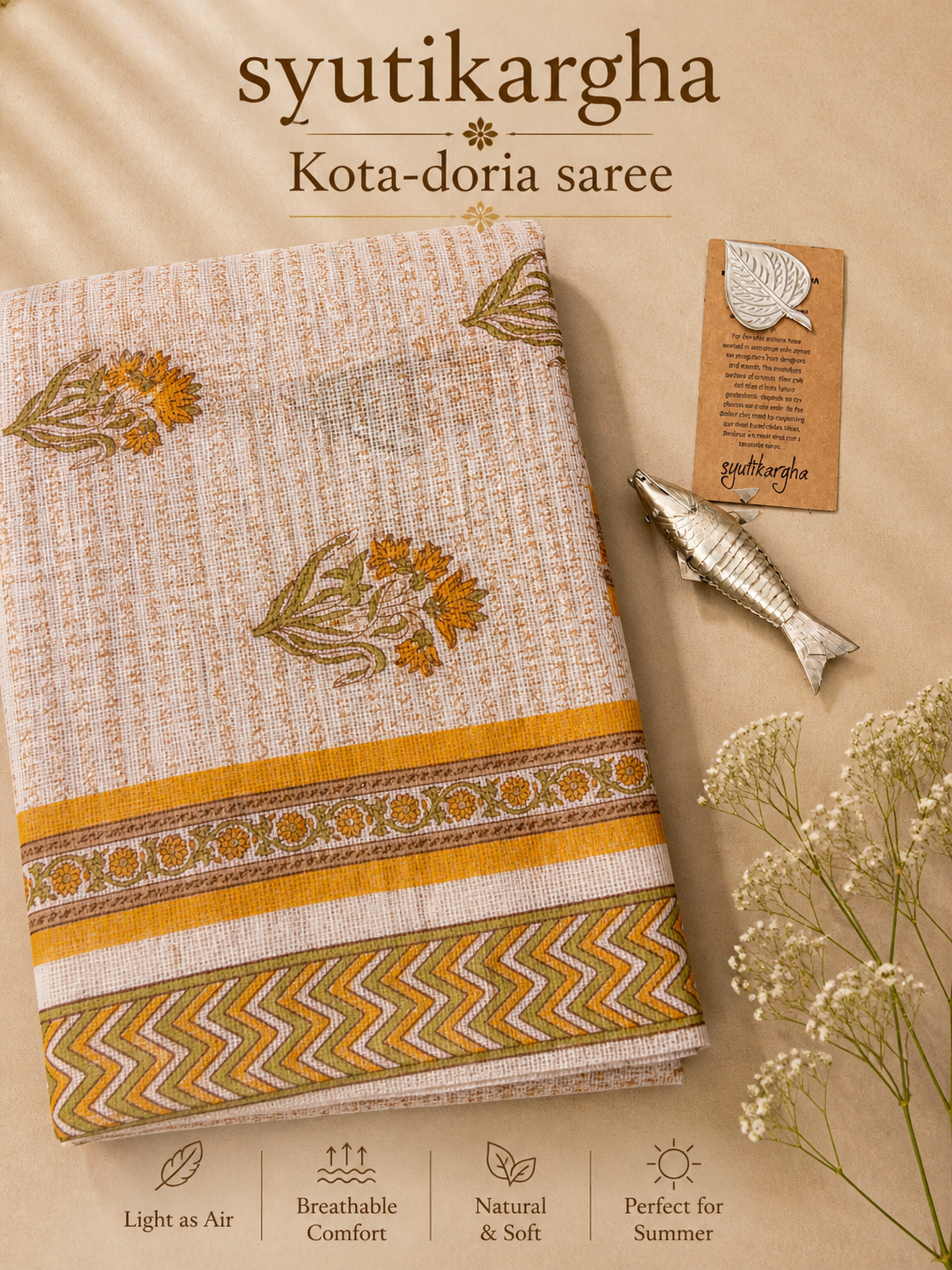 HANDLOOM KOTA-DORIA SAREE