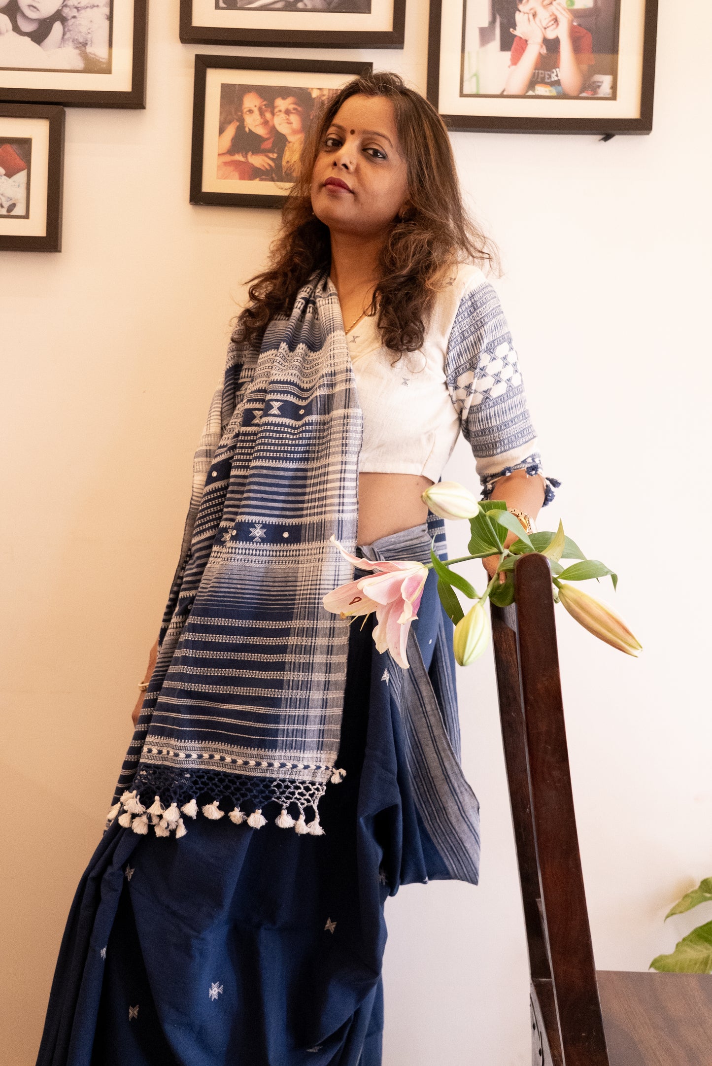Organic Kala Cotton Saree & Blouse