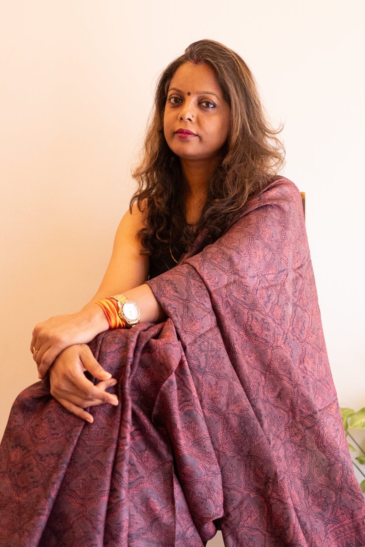 Ajrakh Tussar Silk