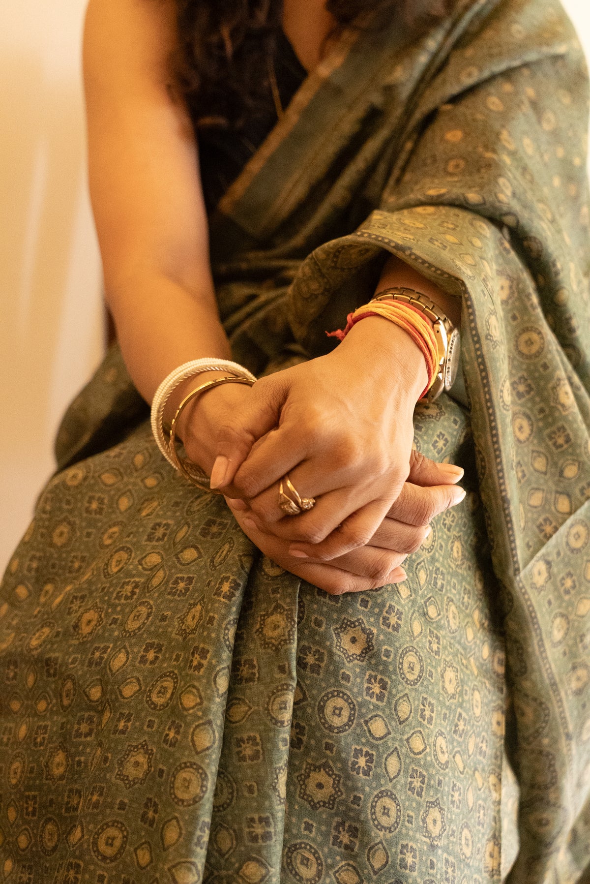 Ajrakh Tussar Silk