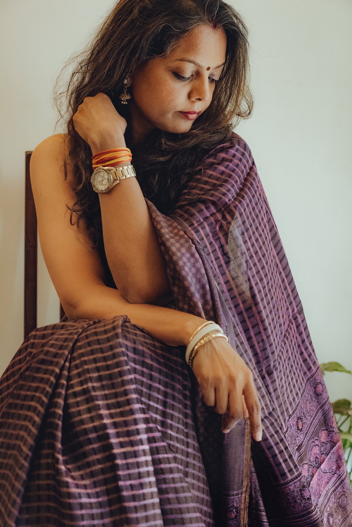 Ajrakh Tussar Silk