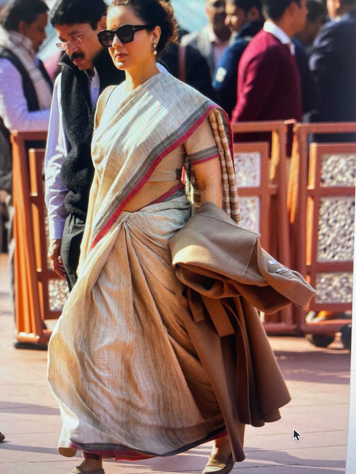 BHUJODI SAREE - TUSSAR SILK