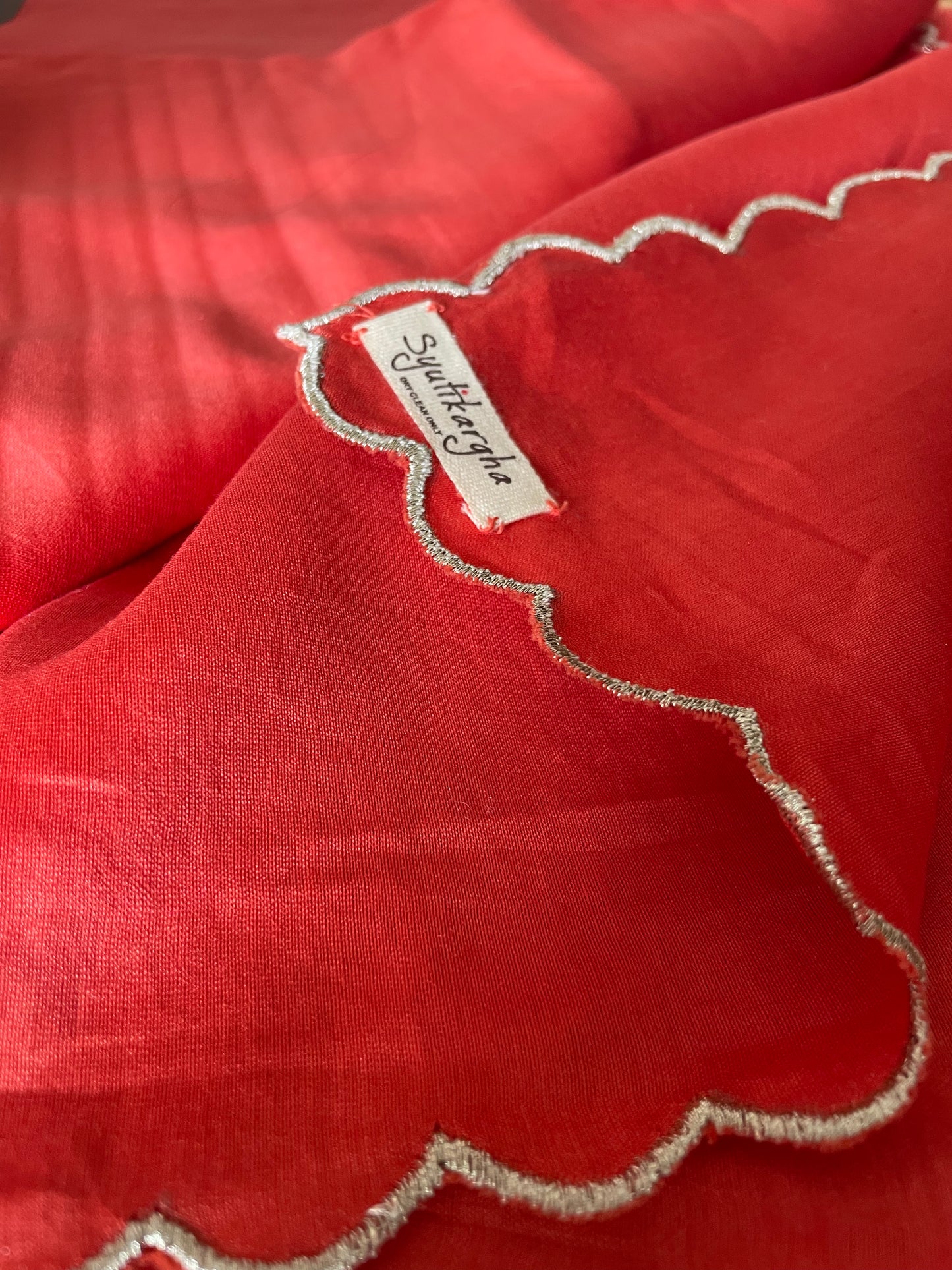 Red Silk Saree