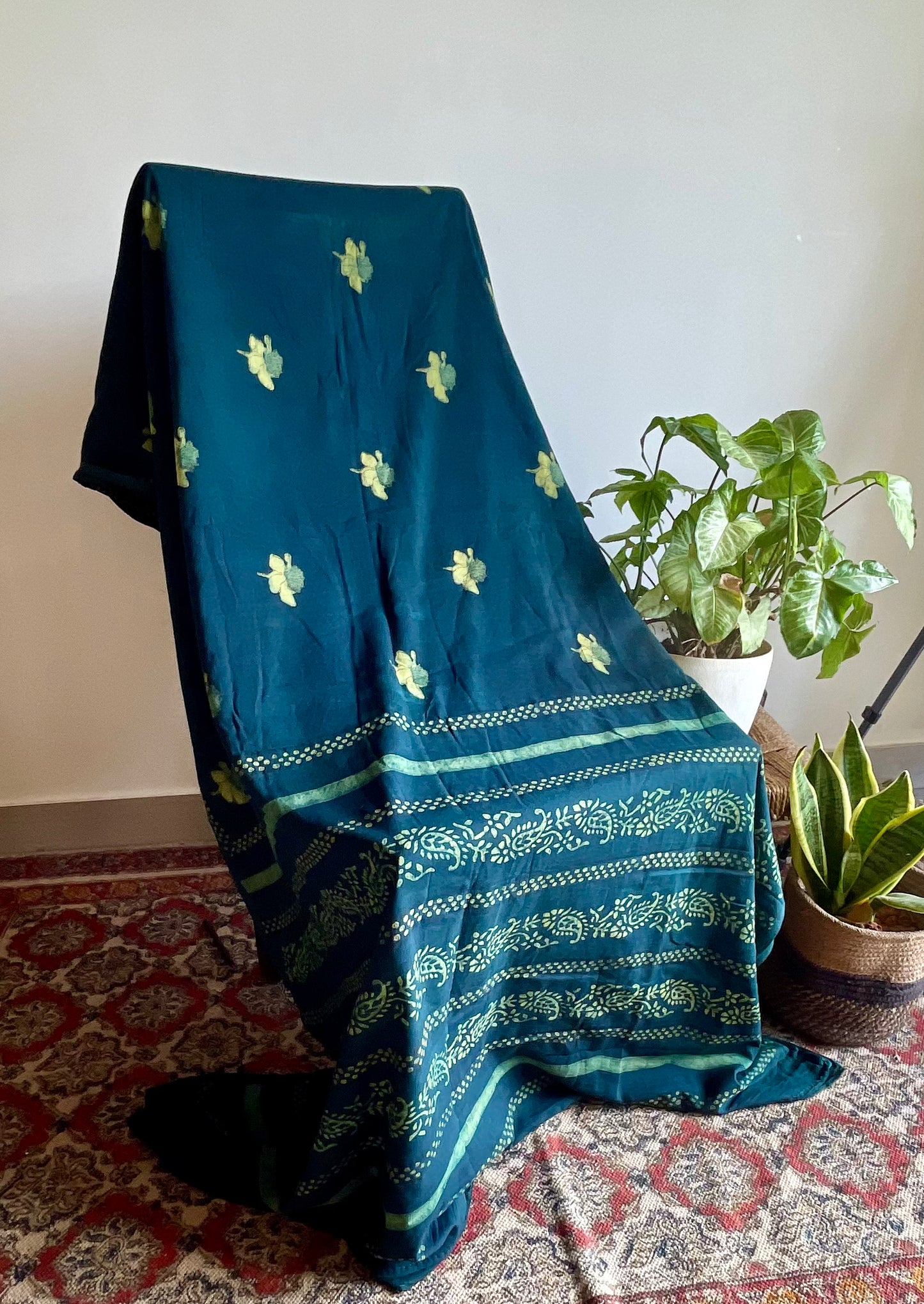 Akola - Mul cotton hand block printed saree #2