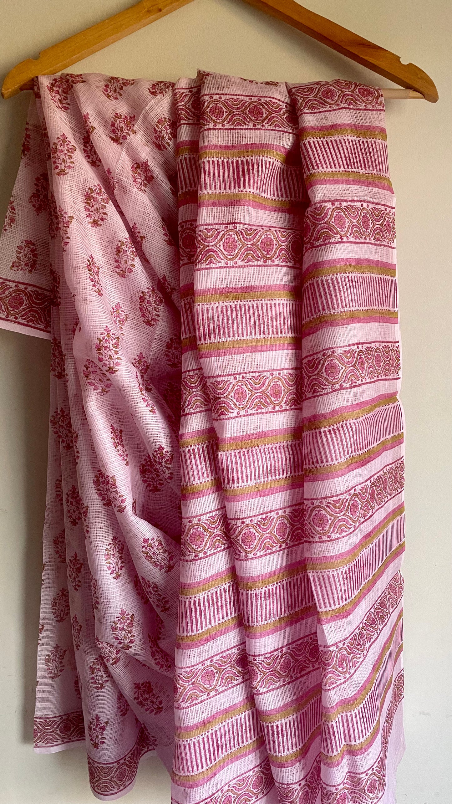 HANDLOOM KOTA-DORIA SAREE PINK