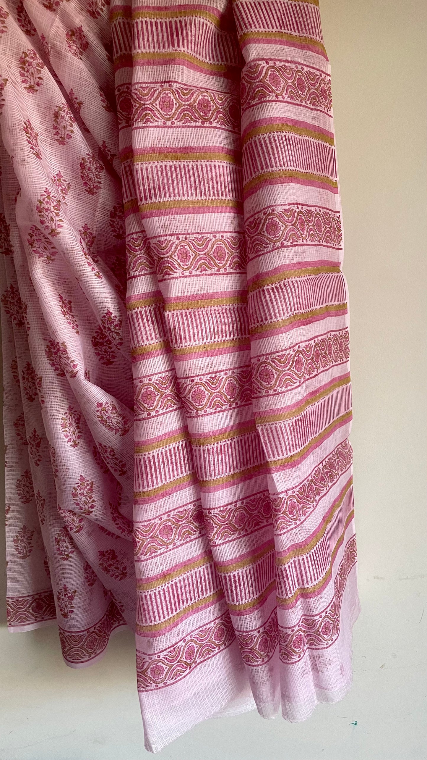 HANDLOOM KOTA-DORIA SAREE PINK