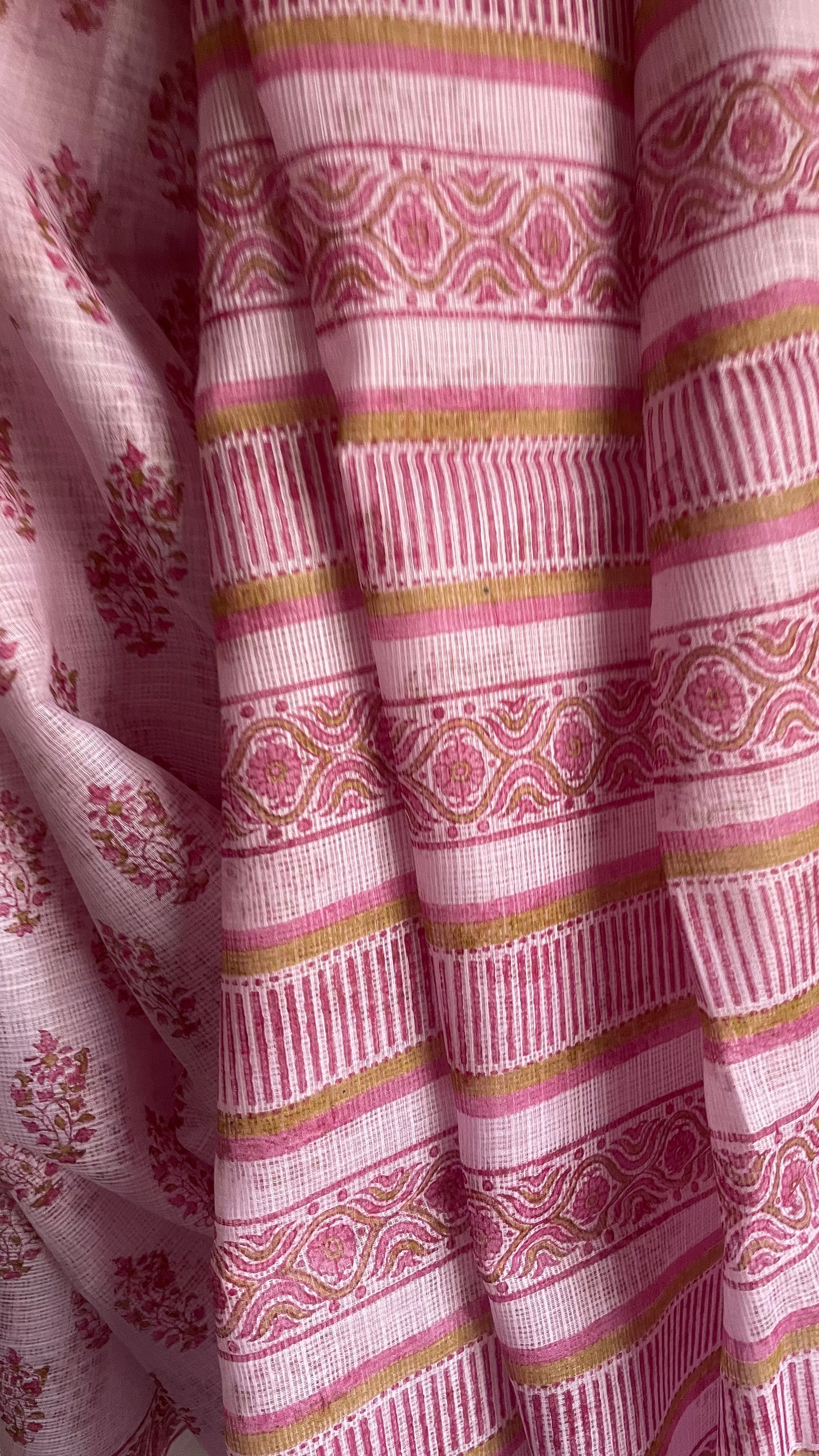 HANDLOOM KOTA-DORIA SAREE PINK