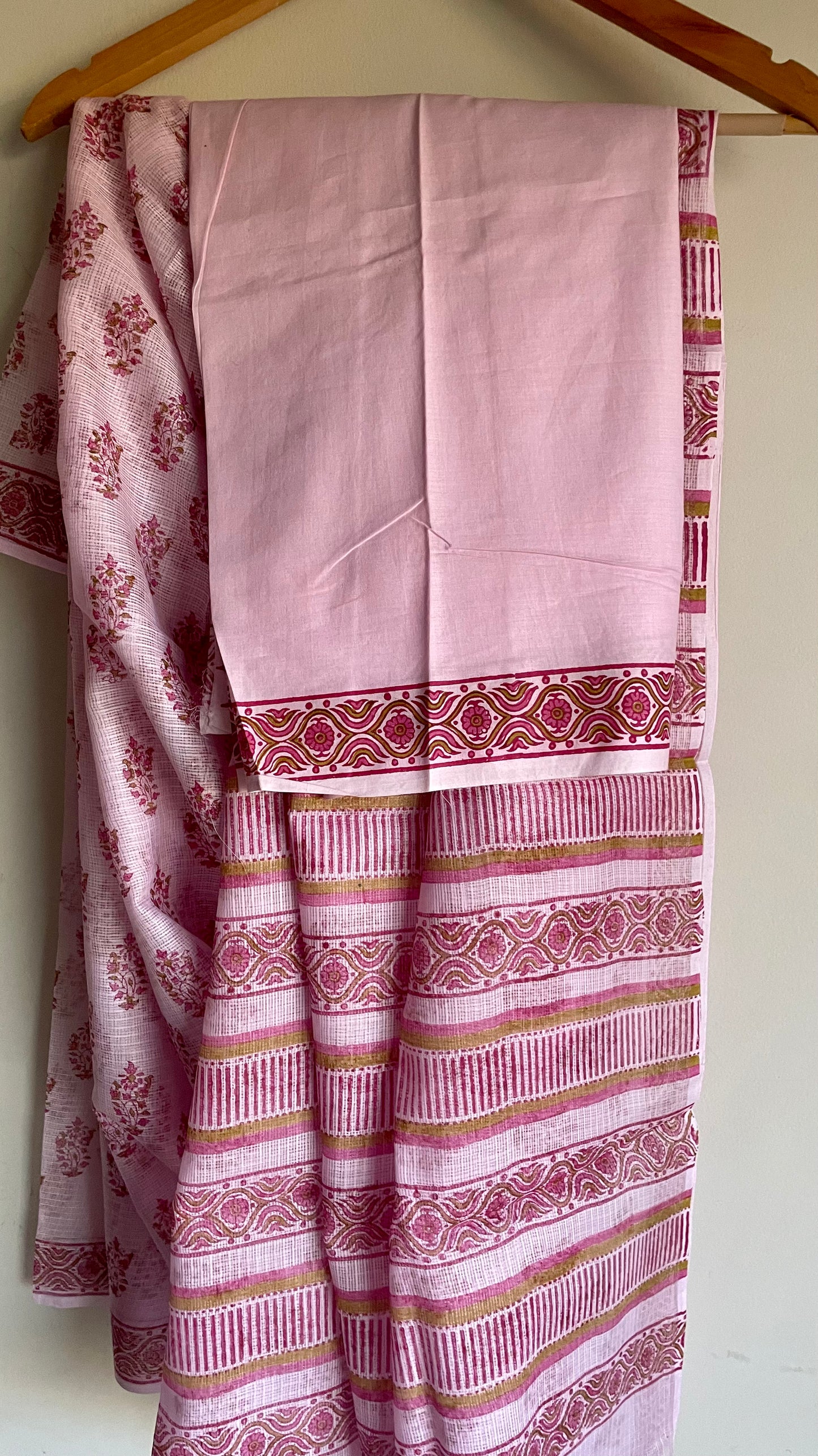 HANDLOOM KOTA-DORIA SAREE PINK