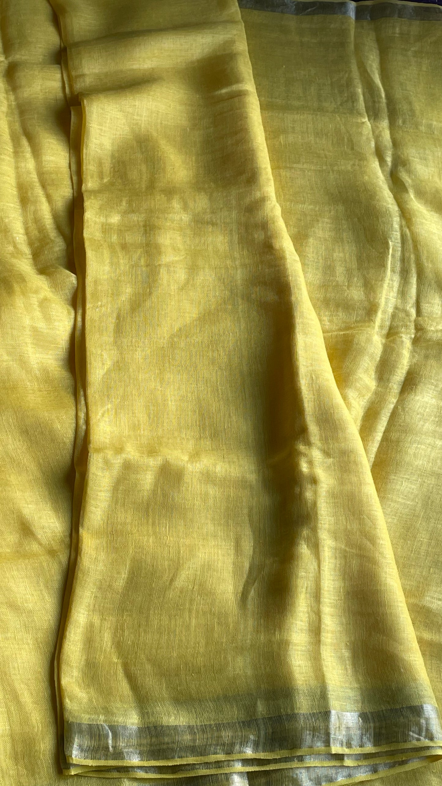 Bumblebee Linen Saree