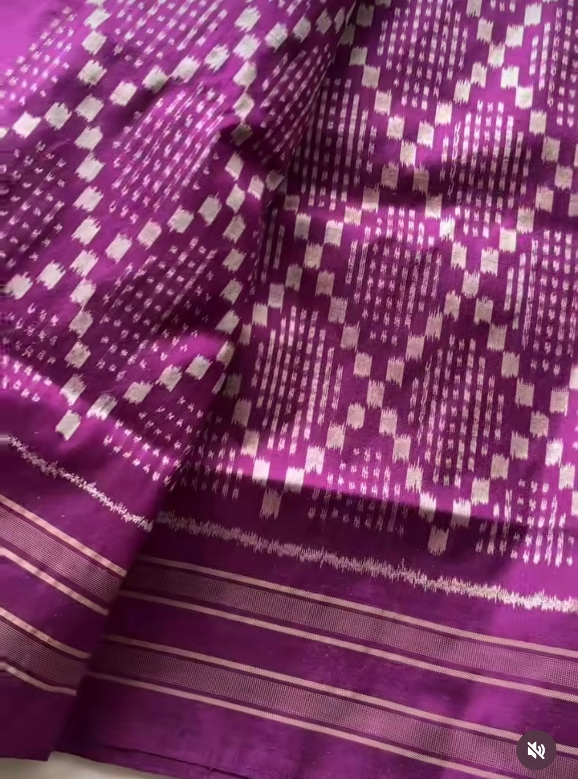 Mulberry Silk  Ikkat Saree