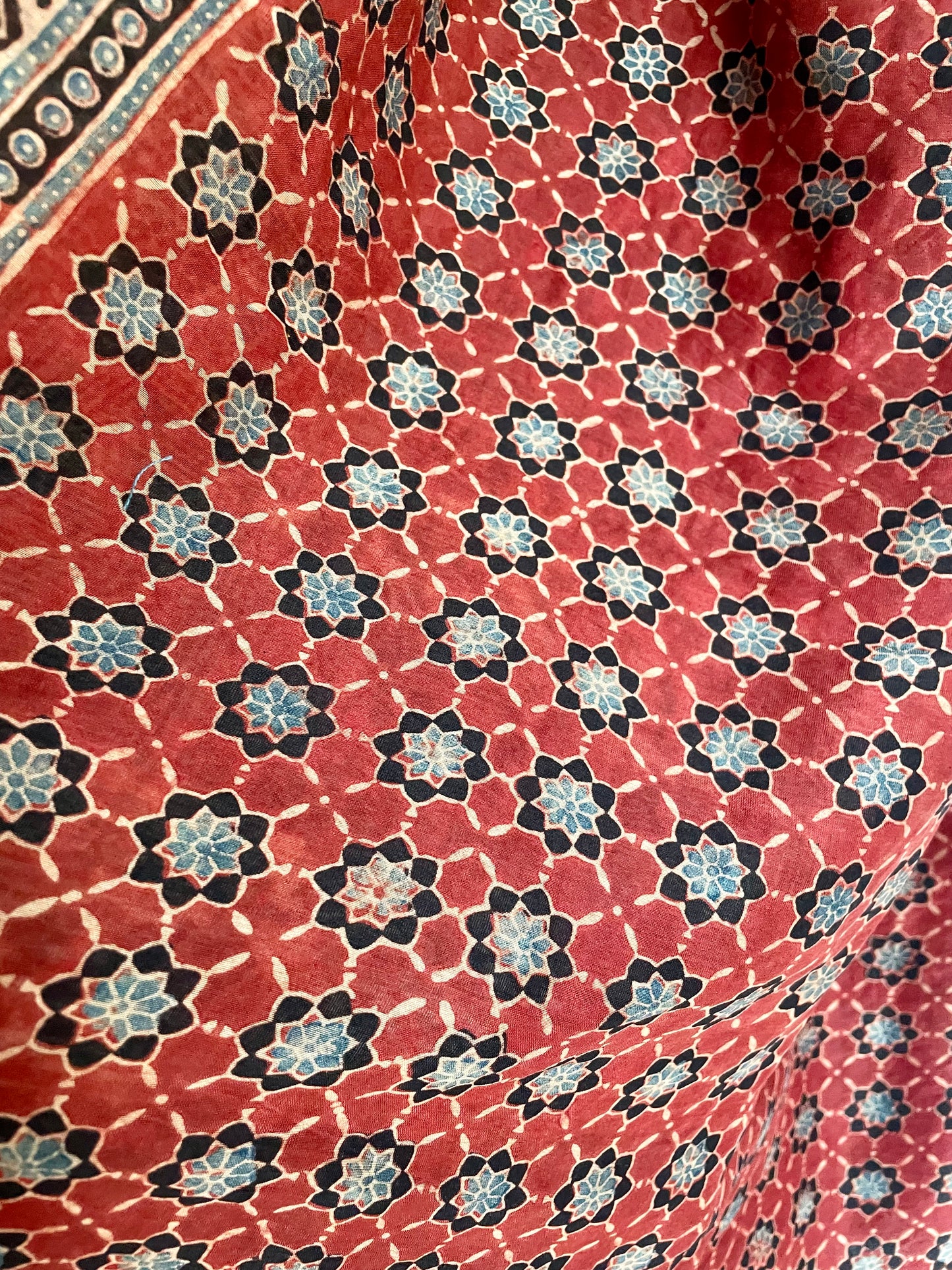 AJARKH CHANDERI SAREE.