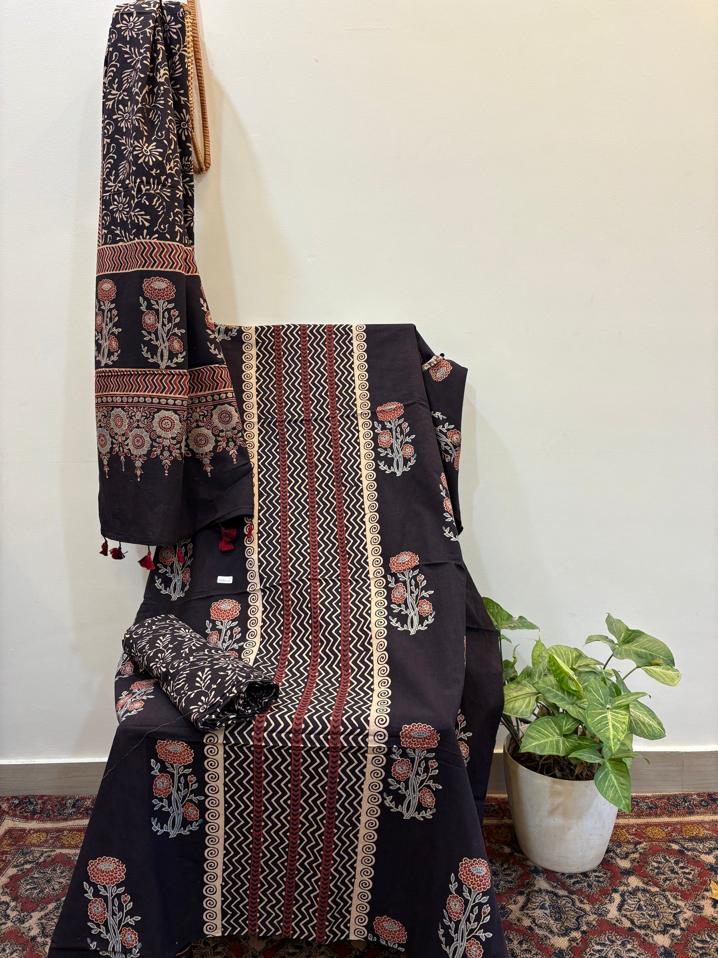 AJRAKH COTTON HANDBLOCK SUIT SET (3Piece)