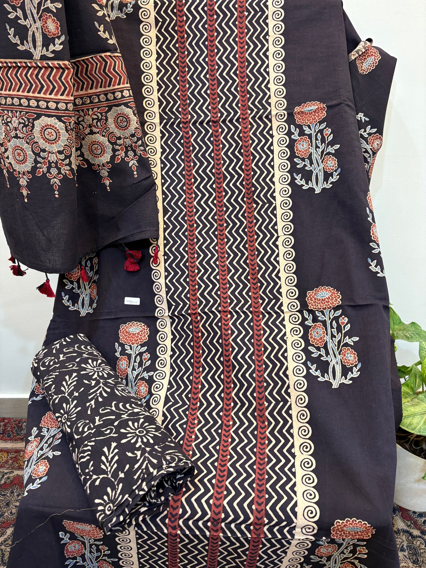 AJRAKH COTTON HANDBLOCK SUIT SET (3Piece)