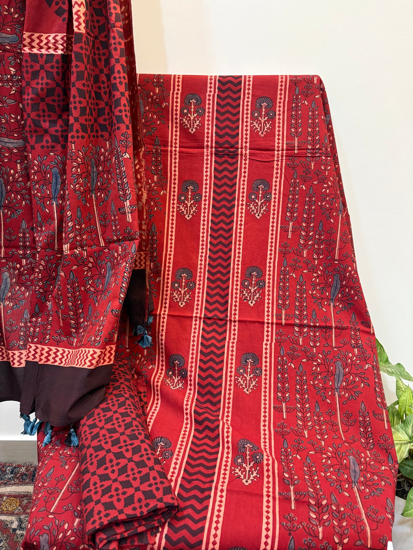 AJRAKH COTTON HANDBLOCK SUIT SET (3Piece)