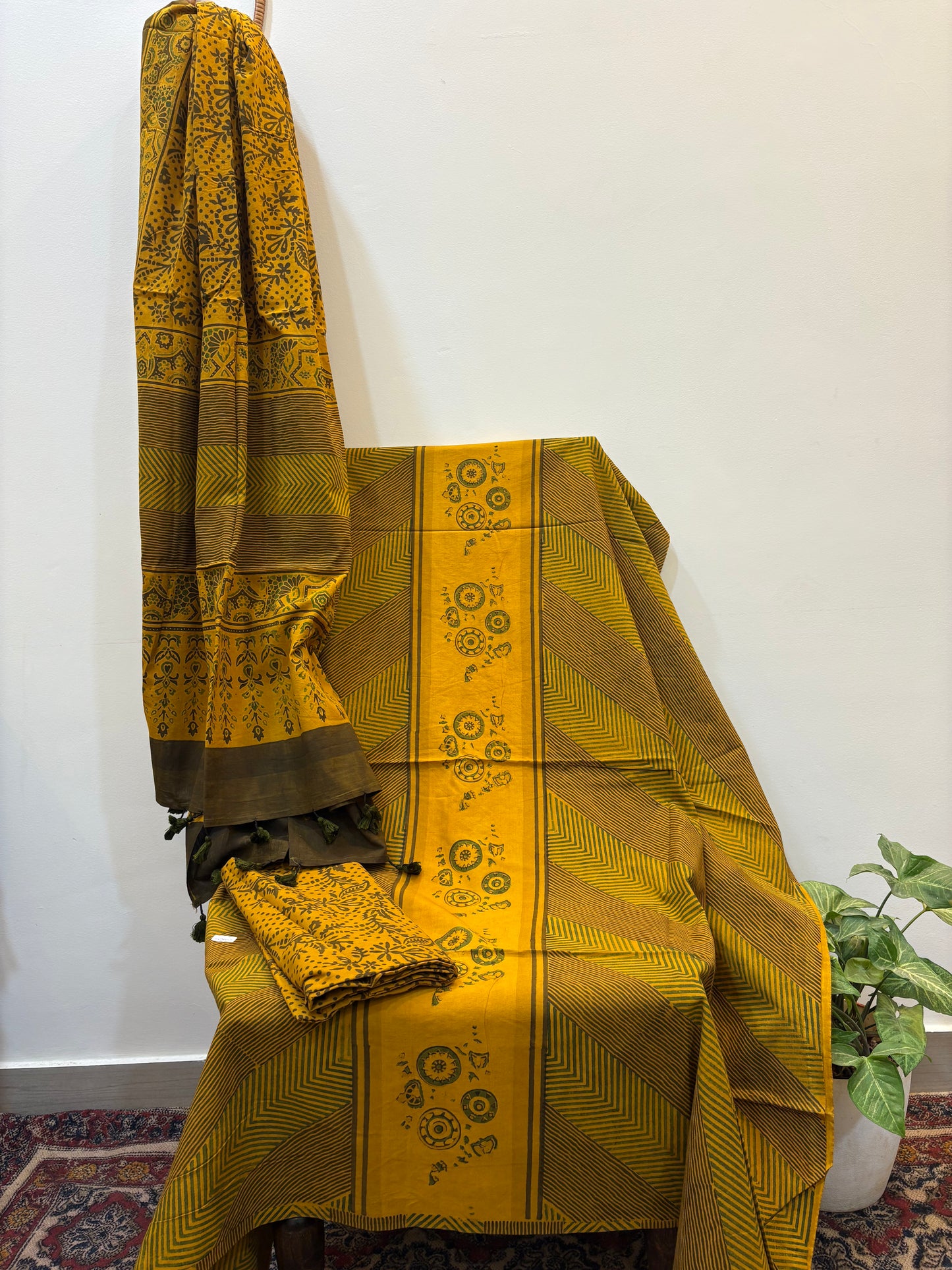 AJRAKH COTTON HANDBLOCK SUIT SET (3Piece)