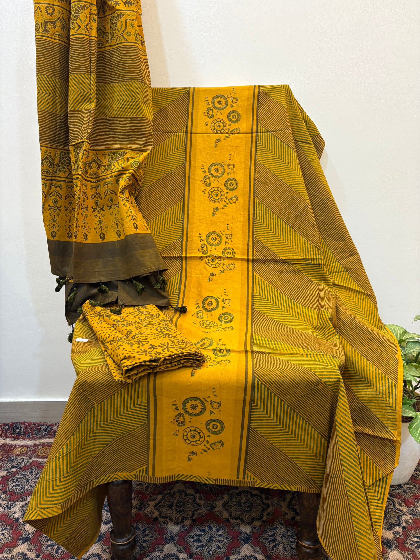 AJRAKH COTTON HANDBLOCK SUIT SET (3Piece)