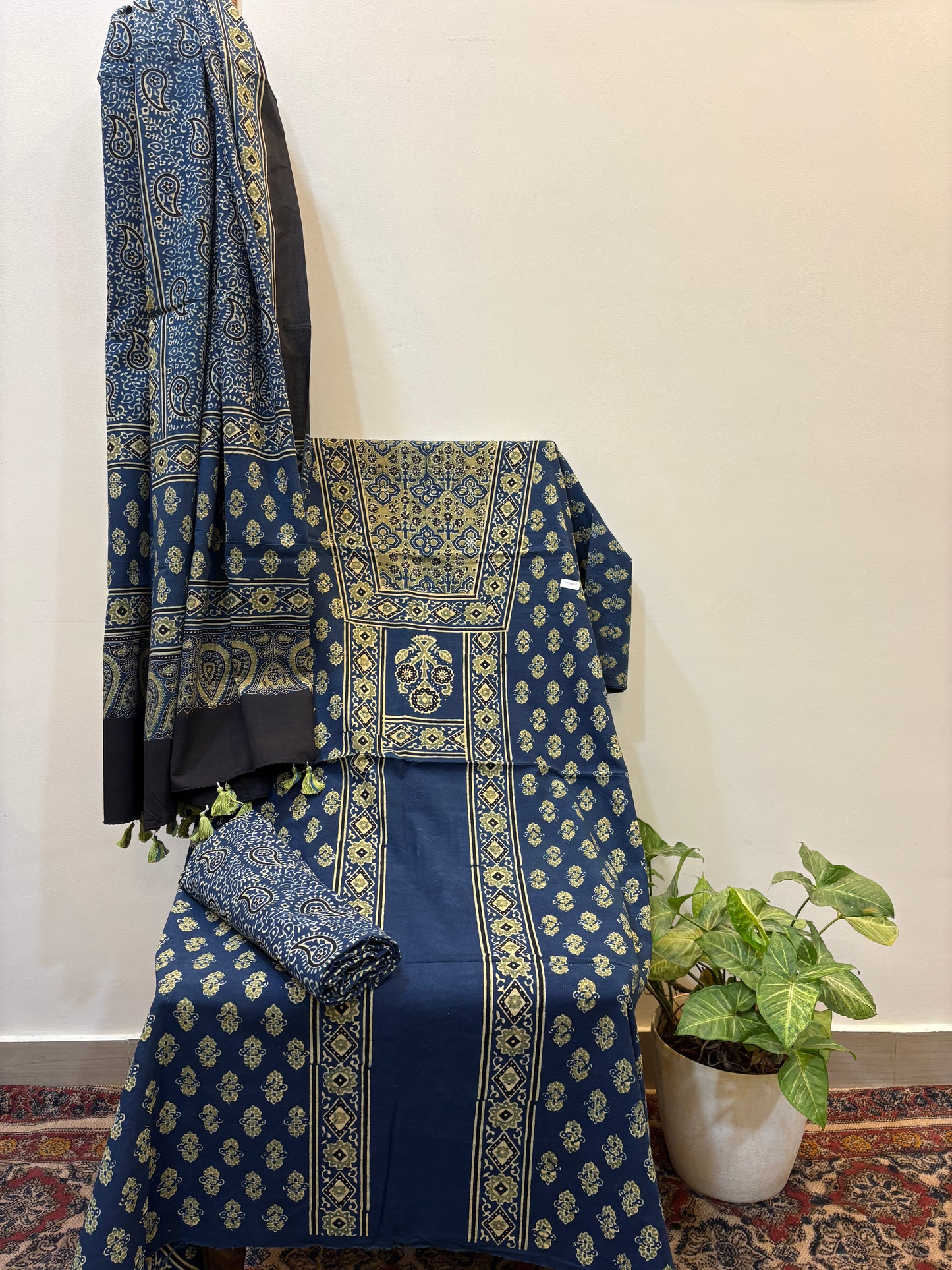 AJRAKH COTTON HANDBLOCK SUIT SET (3Piece)