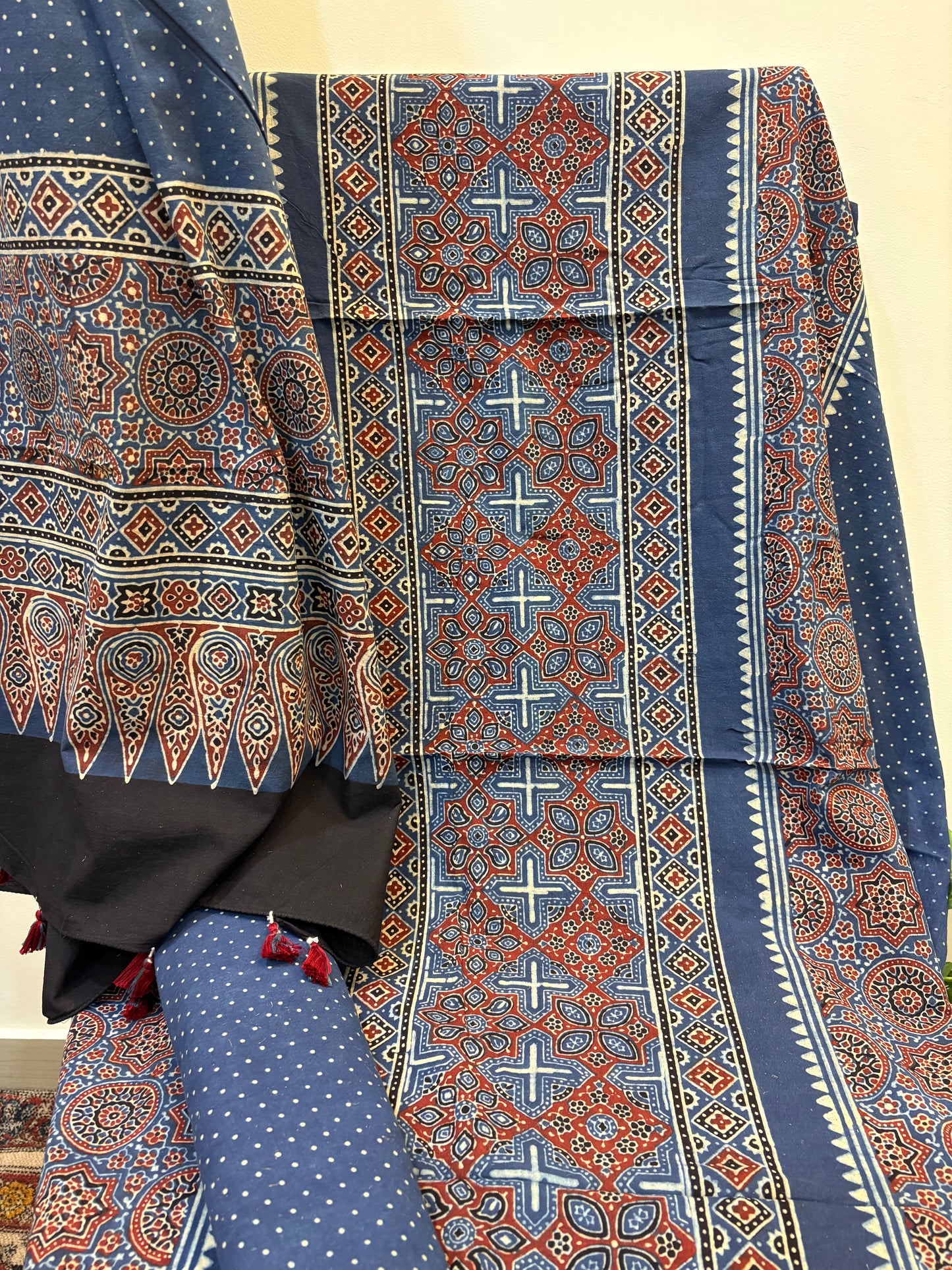 AJRAKH COTTON HANDBLOCK SUIT SET (3Piece)