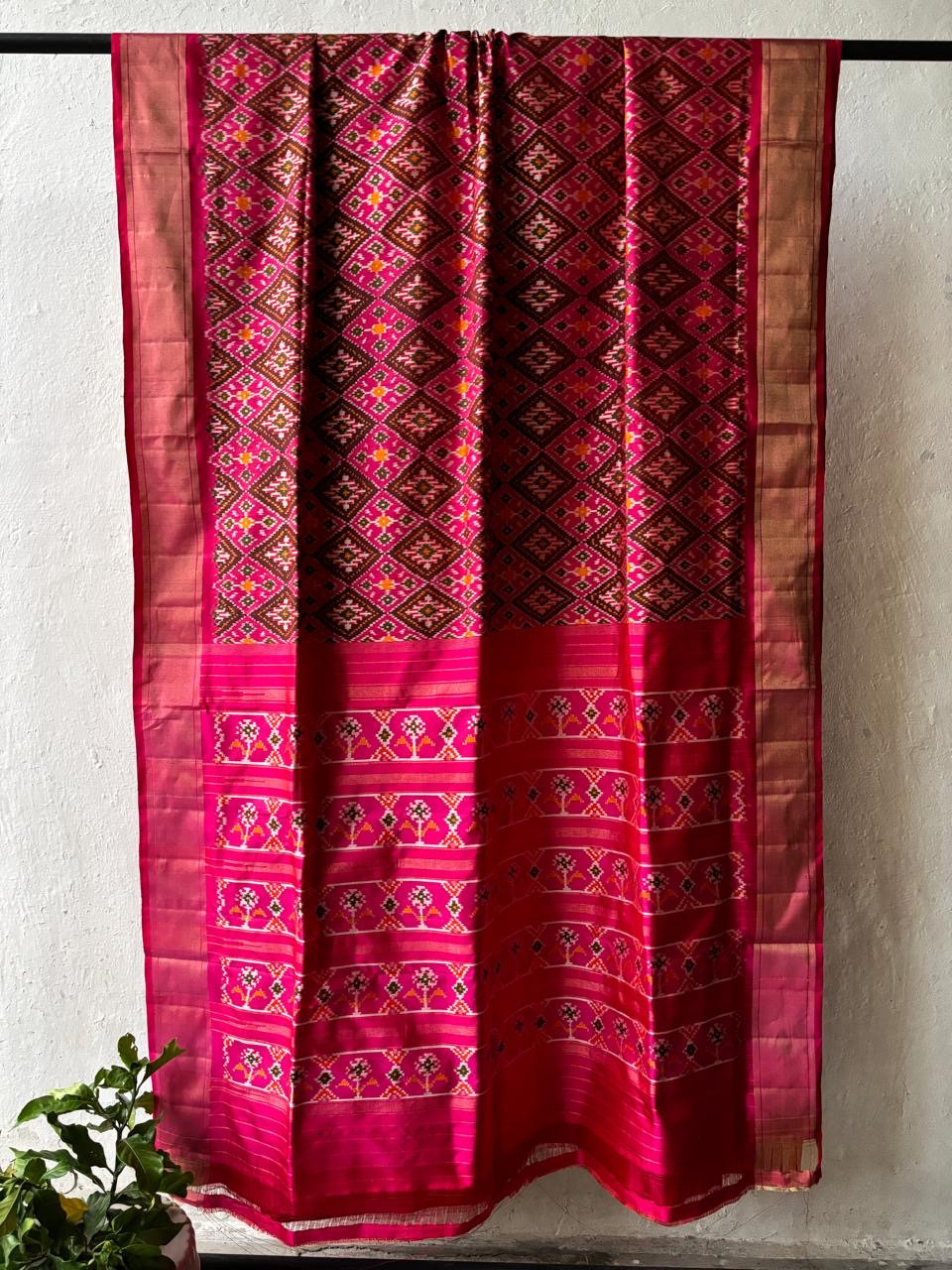 Silk Double Ikkat Saree