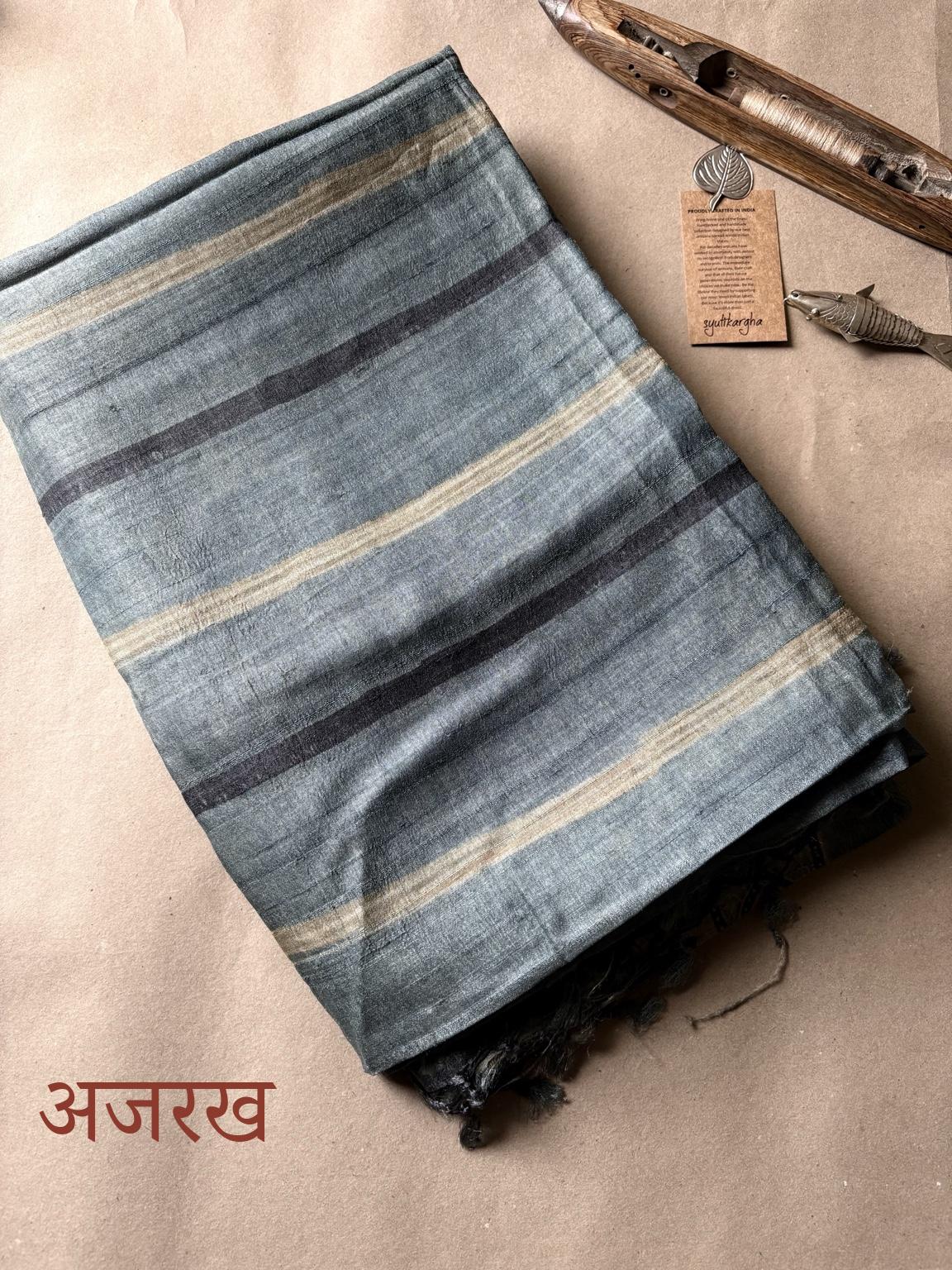 Tussar Silk  Saree (Flat Tussar)