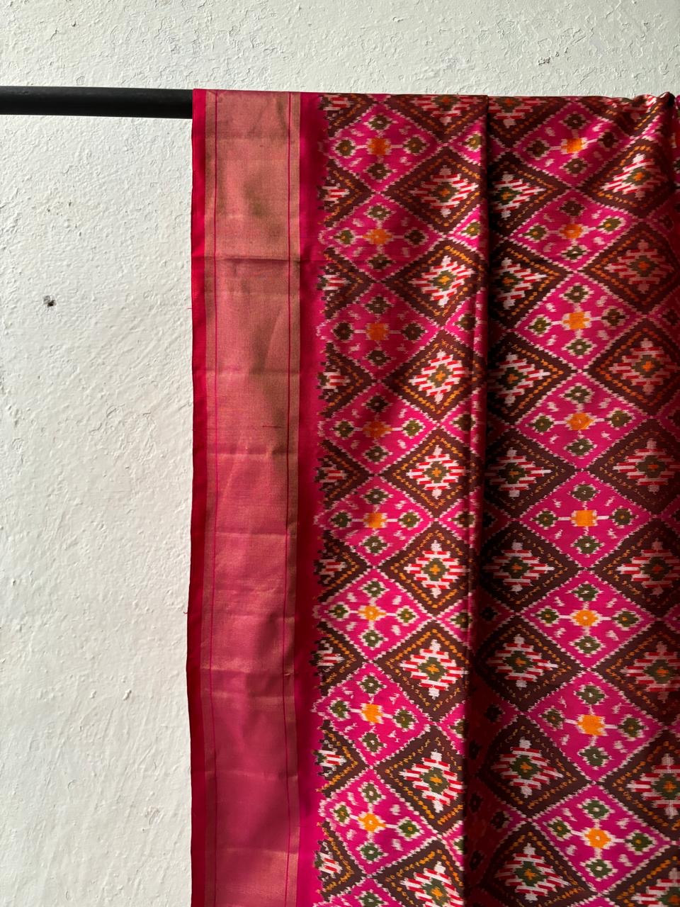 Silk Double Ikkat Saree