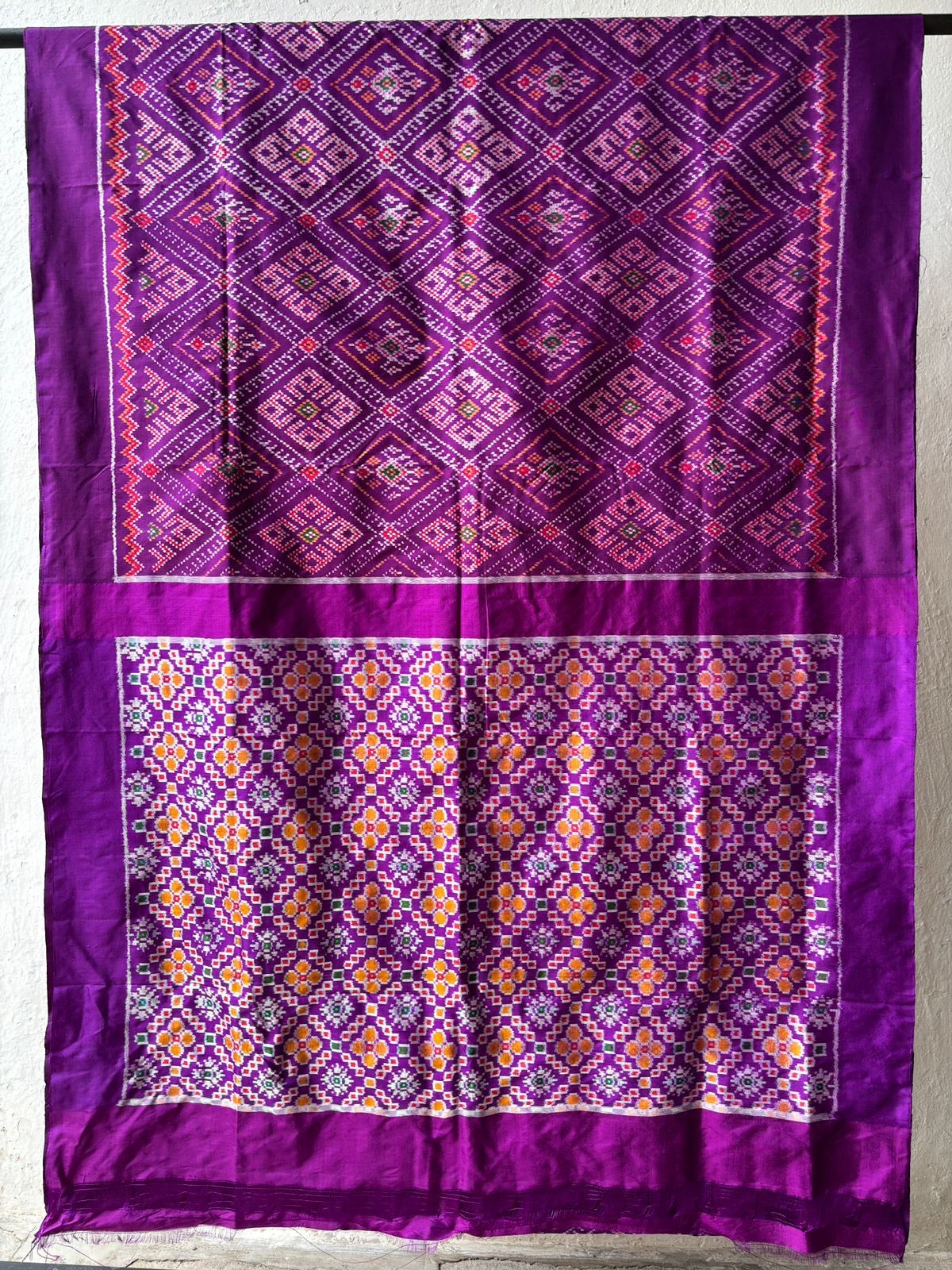 Mulberry Silk  Ikkat Saree