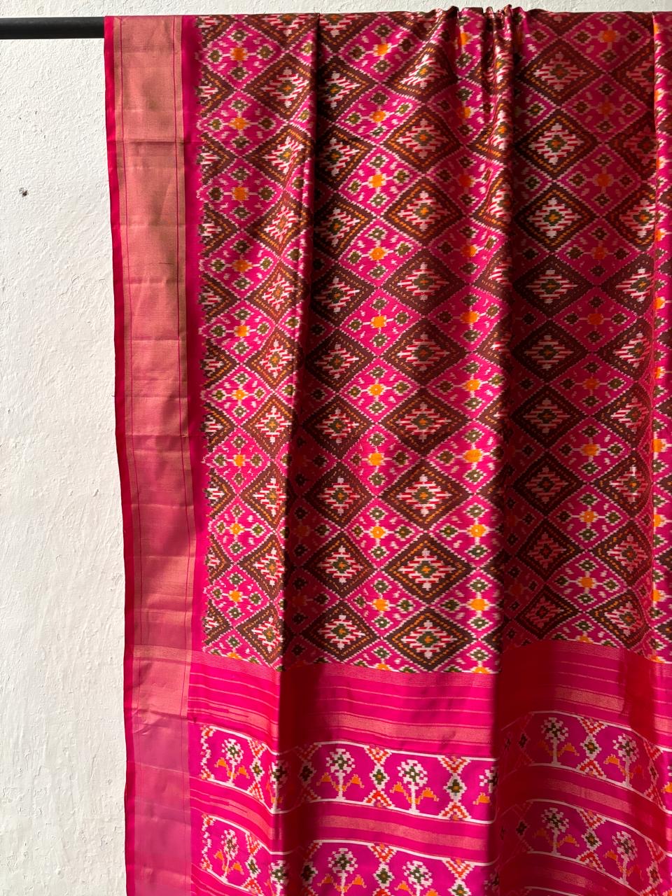 Silk Double Ikkat Saree