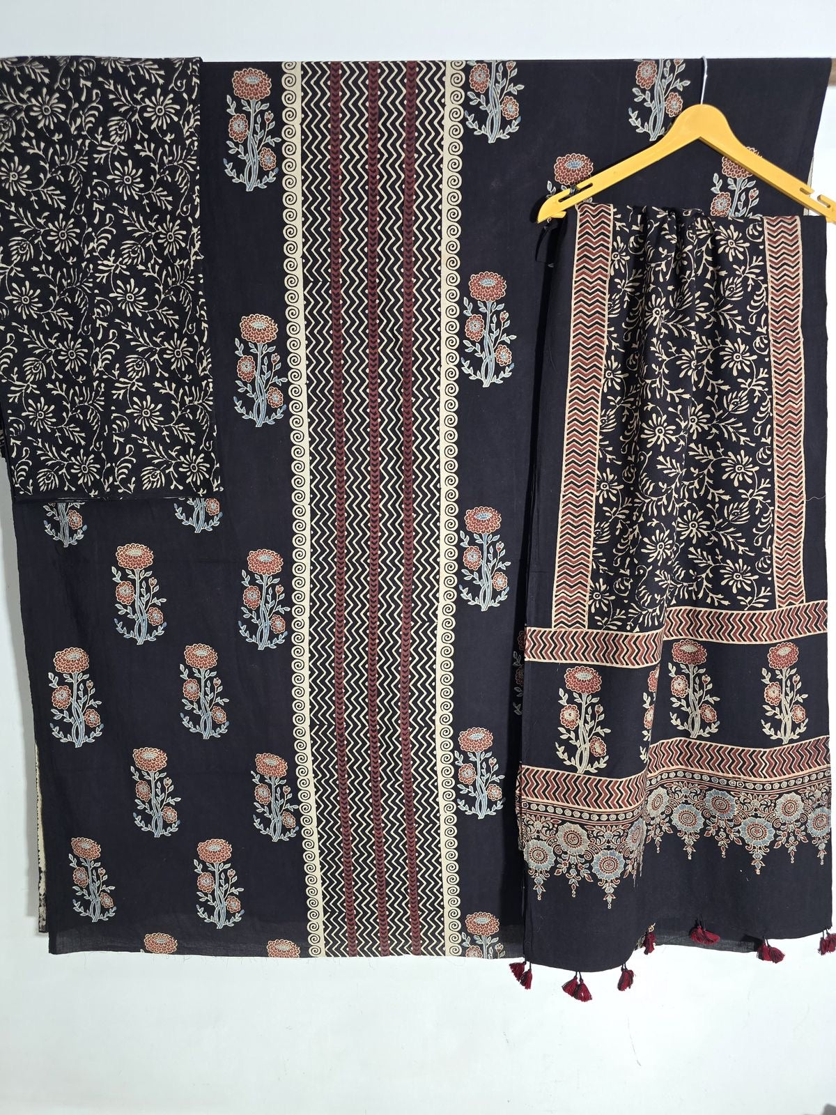 AJRAKH COTTON HANDBLOCK SUIT SET (3Piece)