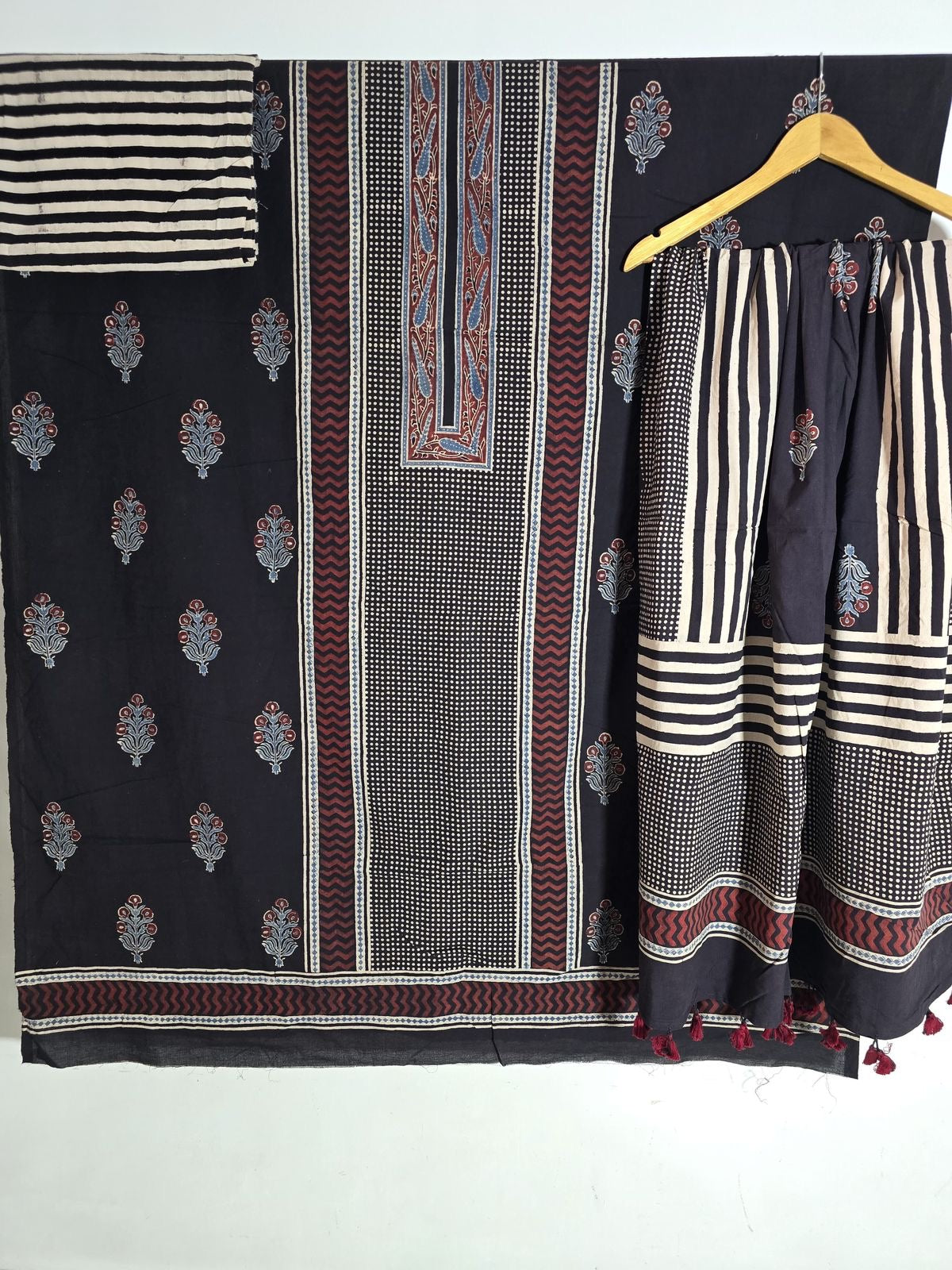 AJRAKH COTTON HANDBLOCK SUIT SET (3Piece)
